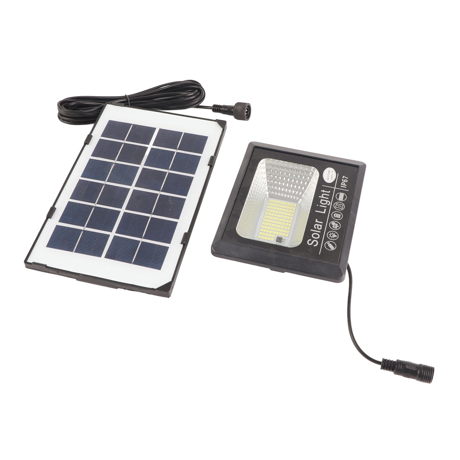 30W 100LED Solar Street Lamp Remote Control Light Control Timing Floodlight Super Bright Waterproof for Outdoor Garden - Image 3