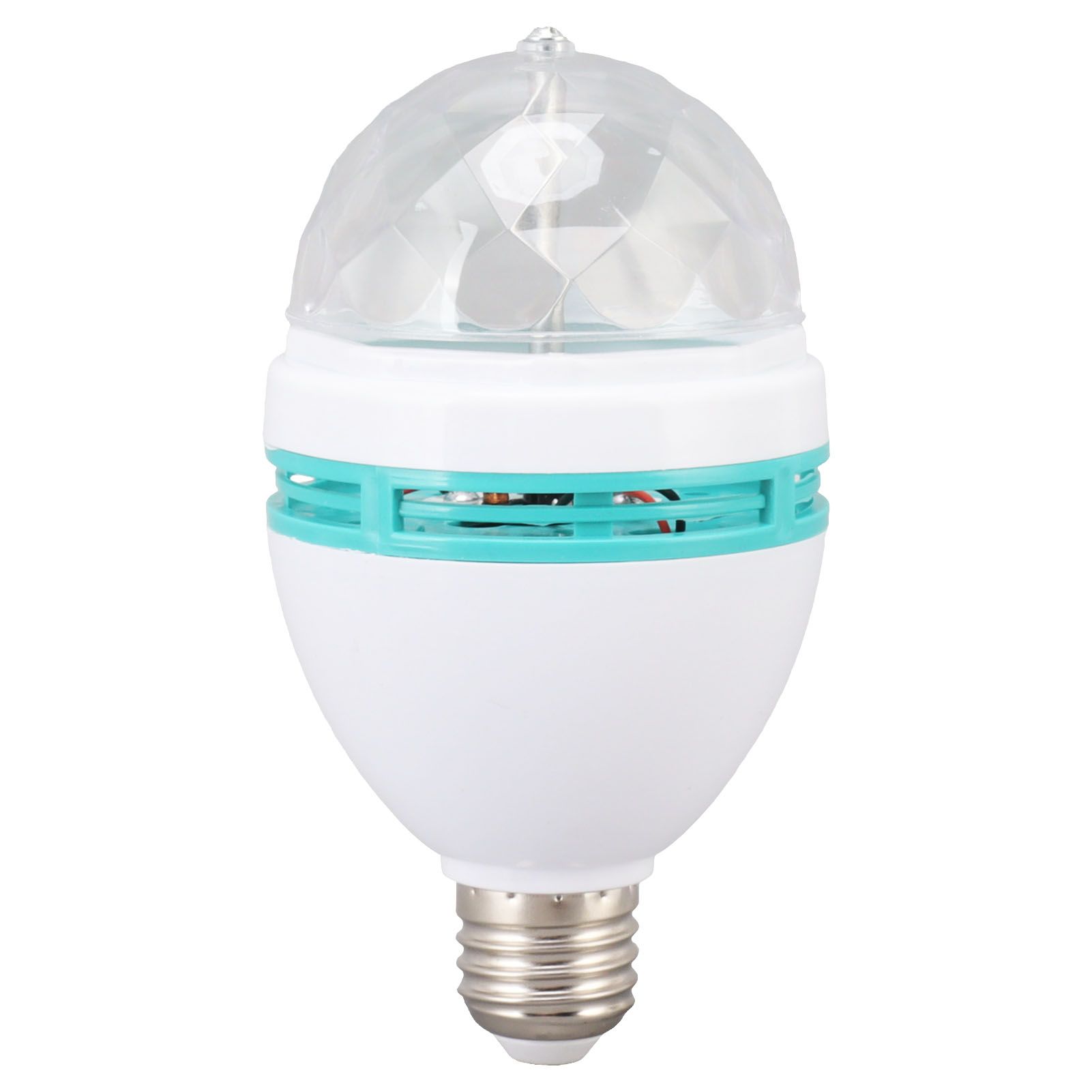 Dancing Light Bulb E26 Base RGB Auto Changing Safe Stable ABS PC Rotating Light Bulb for Party Bar Wedding 85‑260V - Image 1