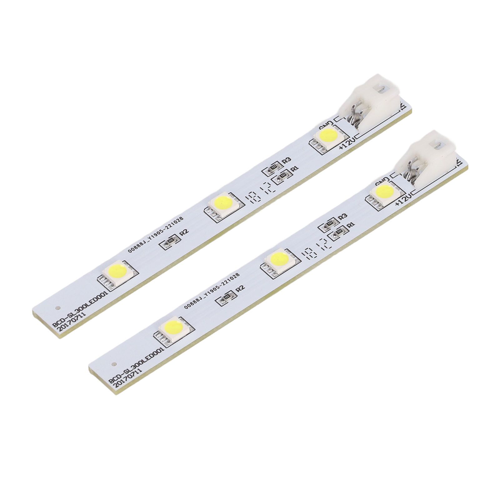 2Pcs Refrigerator LED Light Board White Eyes Friendly Freezer LED Light Strip for Electrolux BCD SL300LED001 DC12V - Image 1