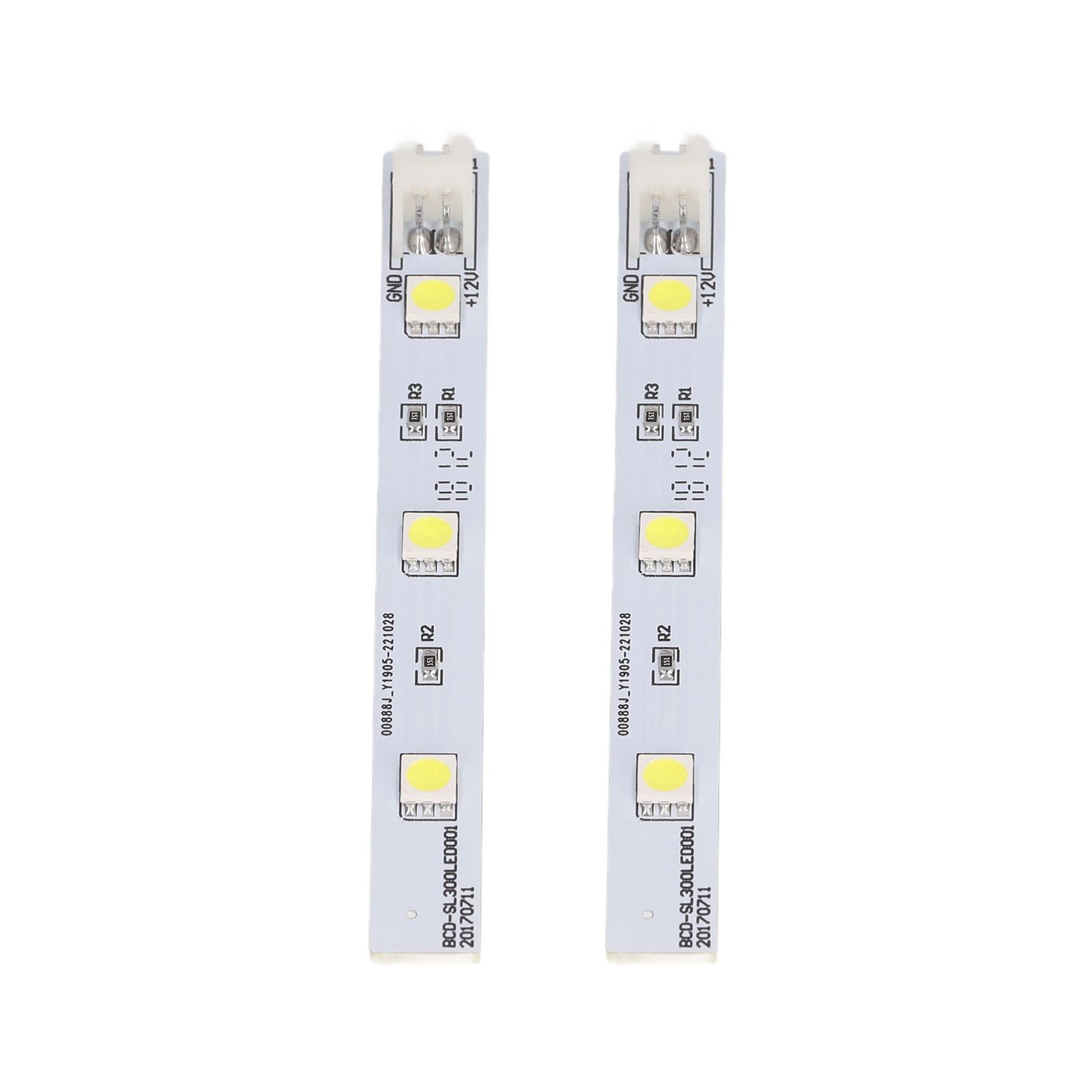 2Pcs Refrigerator LED Light Board White Eyes Friendly Freezer LED Light Strip for Electrolux BCD SL300LED001 DC12V - Image 2