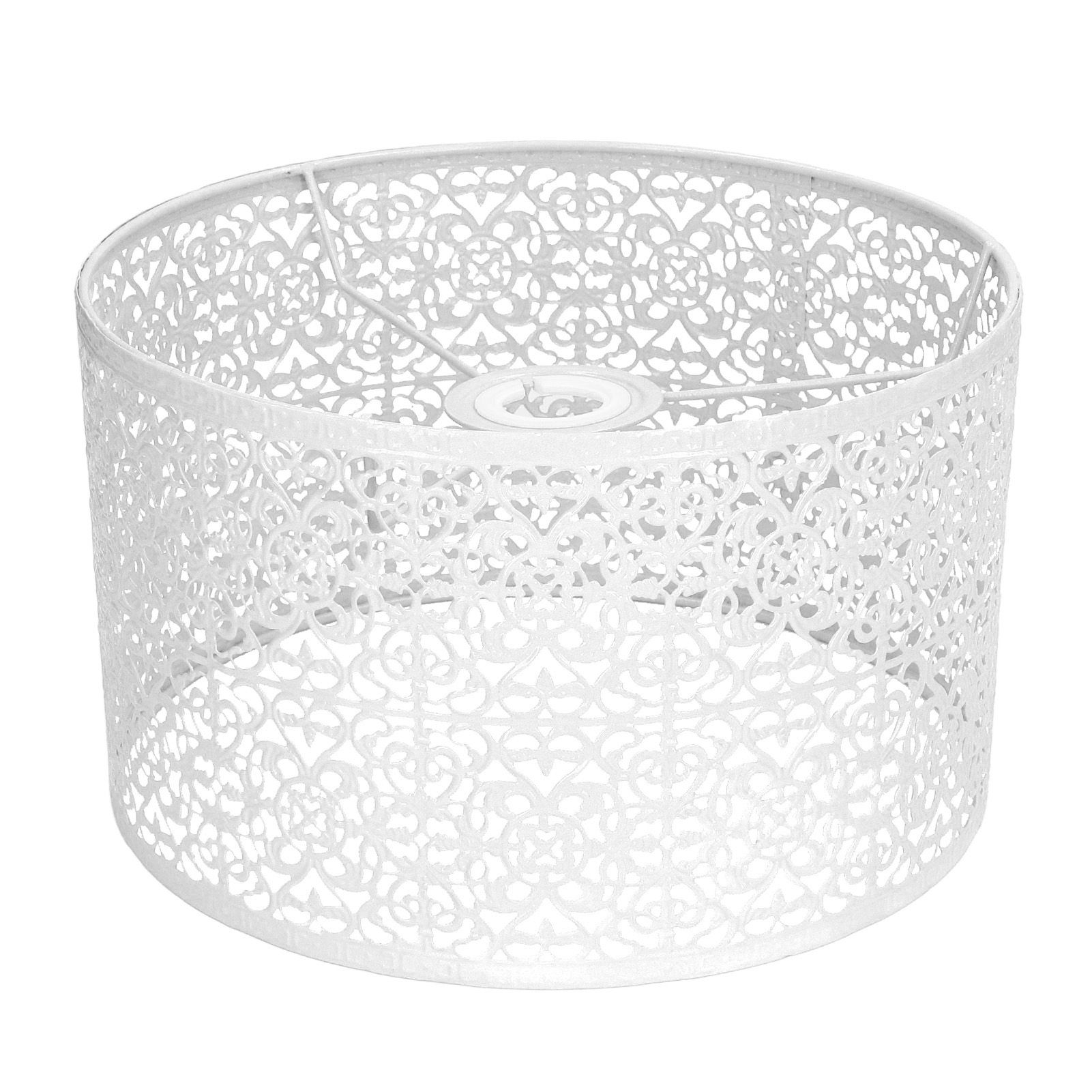 Lamp Shade Hollow Out Metal Lampshade E27 E14 Universal Use Good Heat Dissipation Exquisite Lamp Cover White - Image 1