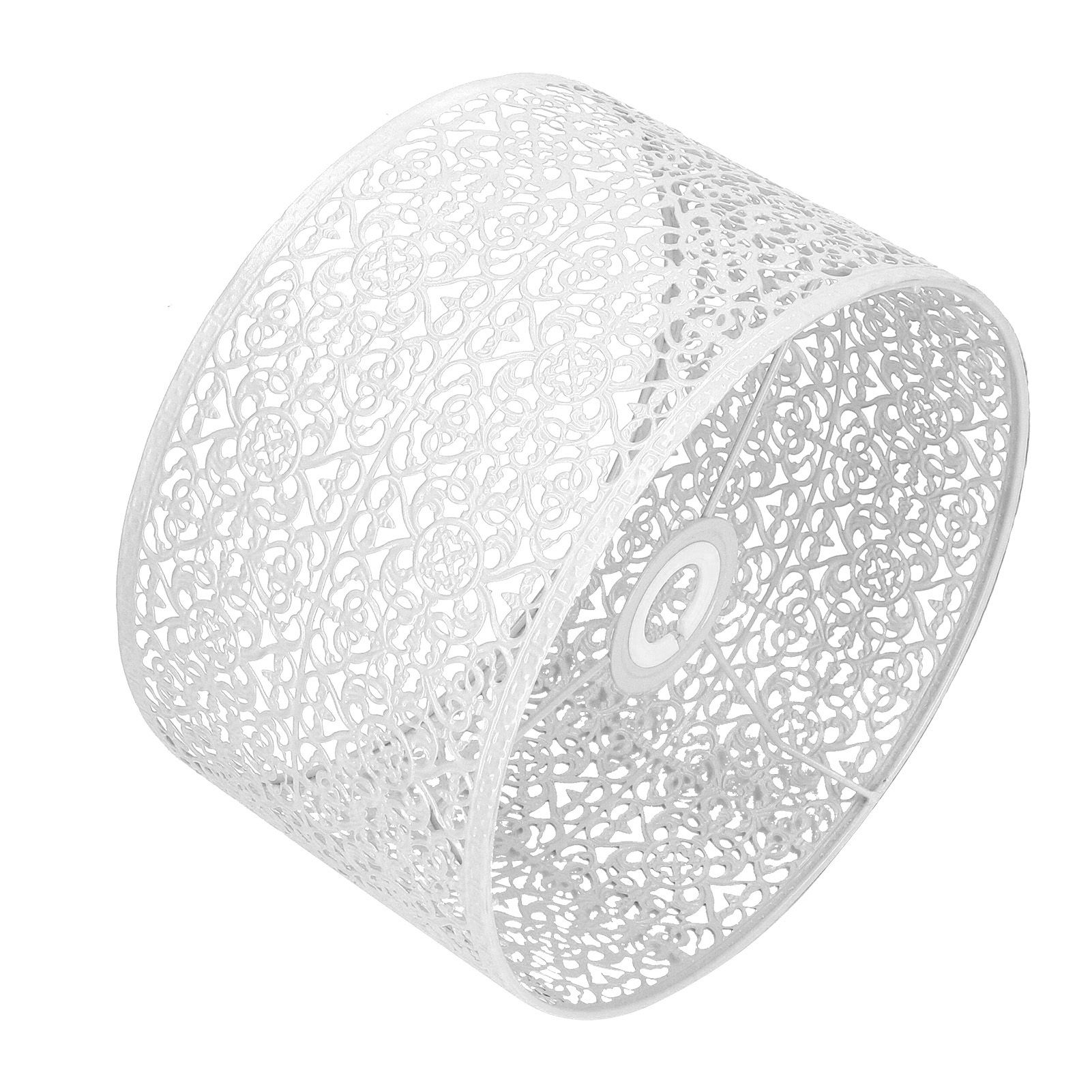 Lamp Shade Hollow Out Metal Lampshade E27 E14 Universal Use Good Heat Dissipation Exquisite Lamp Cover White - Image 5