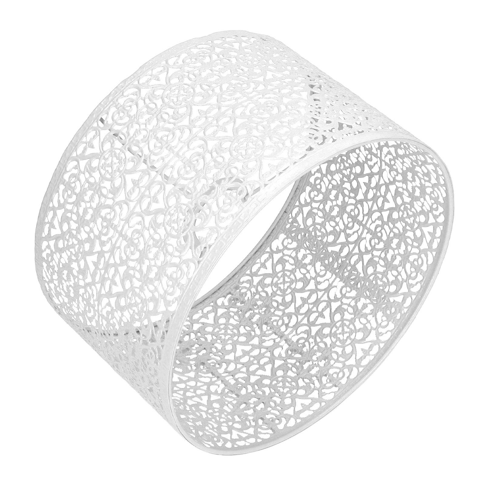Lamp Shade Hollow Out Metal Lampshade E27 E14 Universal Use Good Heat Dissipation Exquisite Lamp Cover White - Image 7