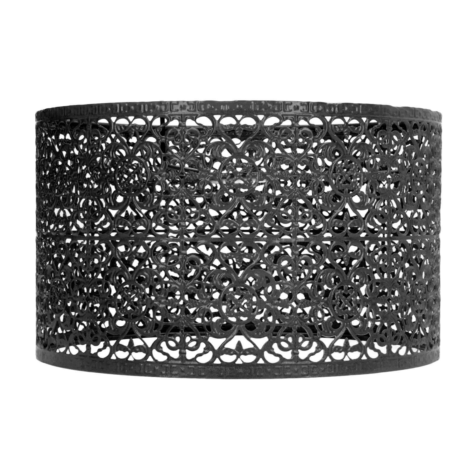 Lamp Shade Hollow Out Metal Lampshade E27 E14 Universal Use Good Heat Dissipation Exquisite Lamp Cover Black - Image 2