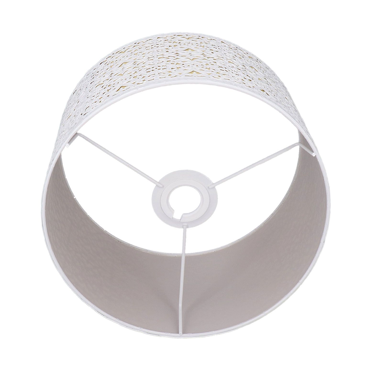 Metal Lampshade Hollow Out Table Light Shade for E27 E14 Caliber Lamp Holder Copper Coin Flower White Yellow Lining - Image 6