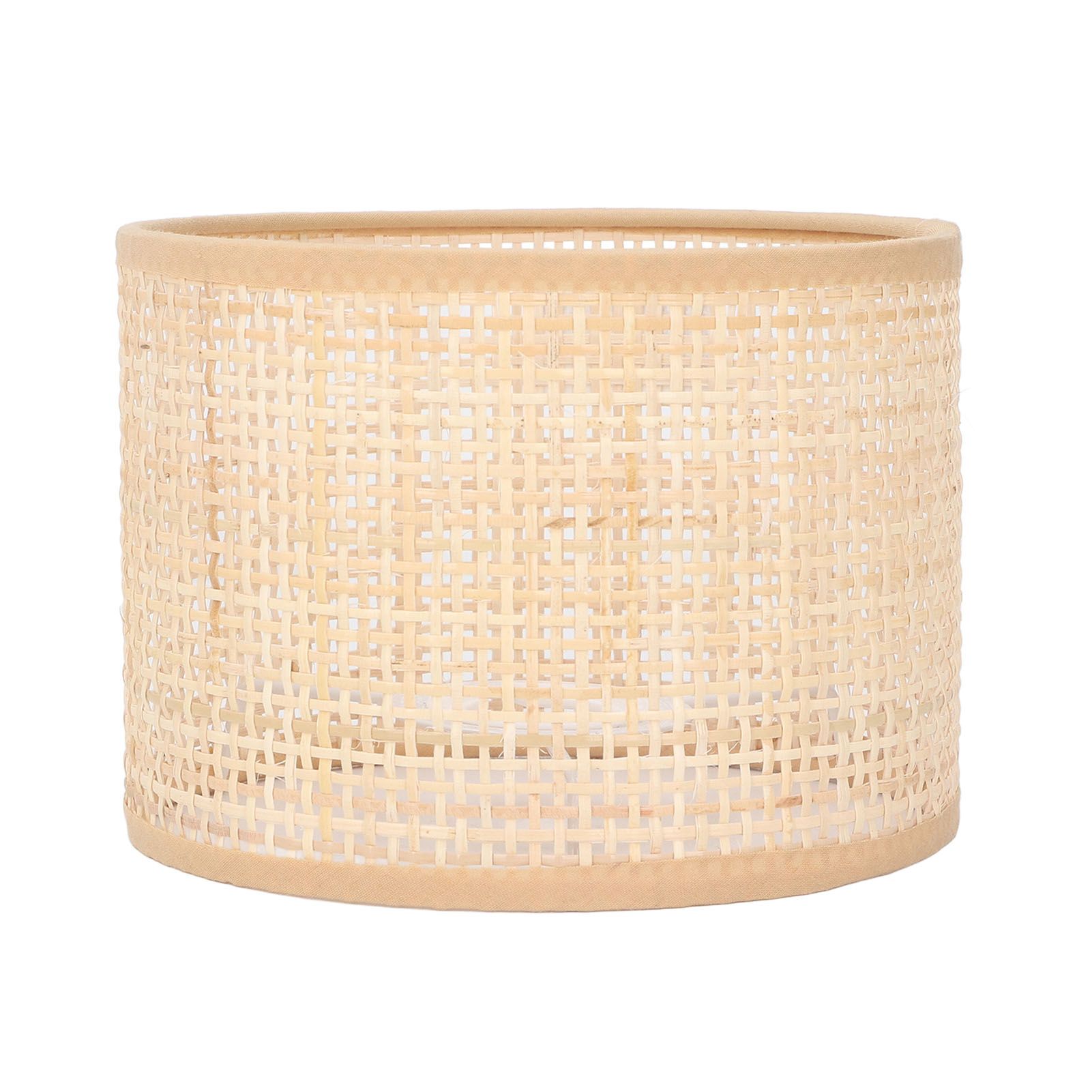 Rattan Lamp Shade Replacement Woven Basket Chandelier Vintage Hanging Table Floor Light Cover E27 E14 - Image 1