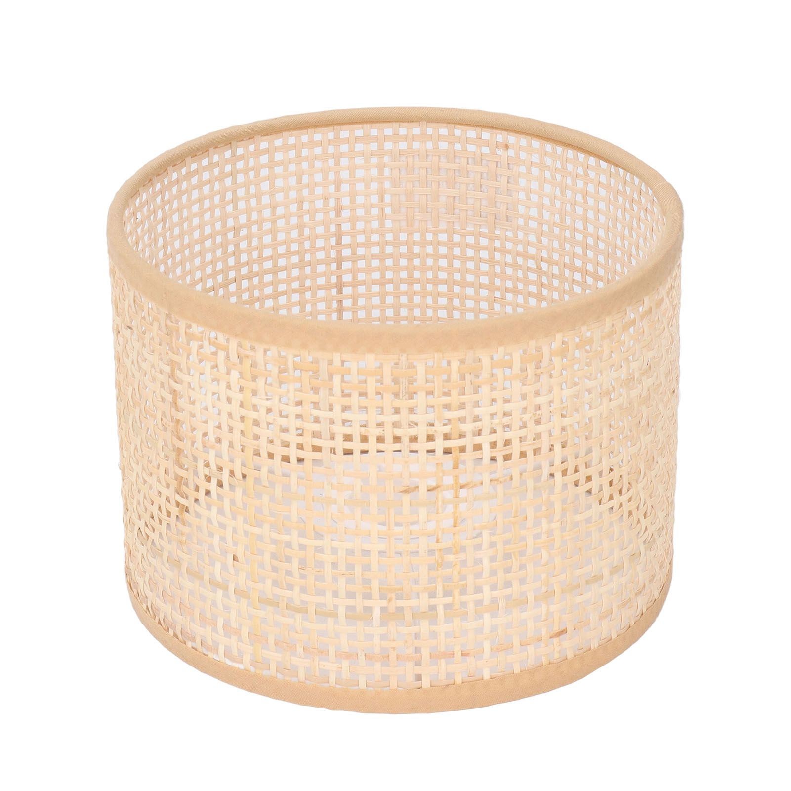 Rattan Lamp Shade Replacement Woven Basket Chandelier Vintage Hanging Table Floor Light Cover E27 E14 - Image 2