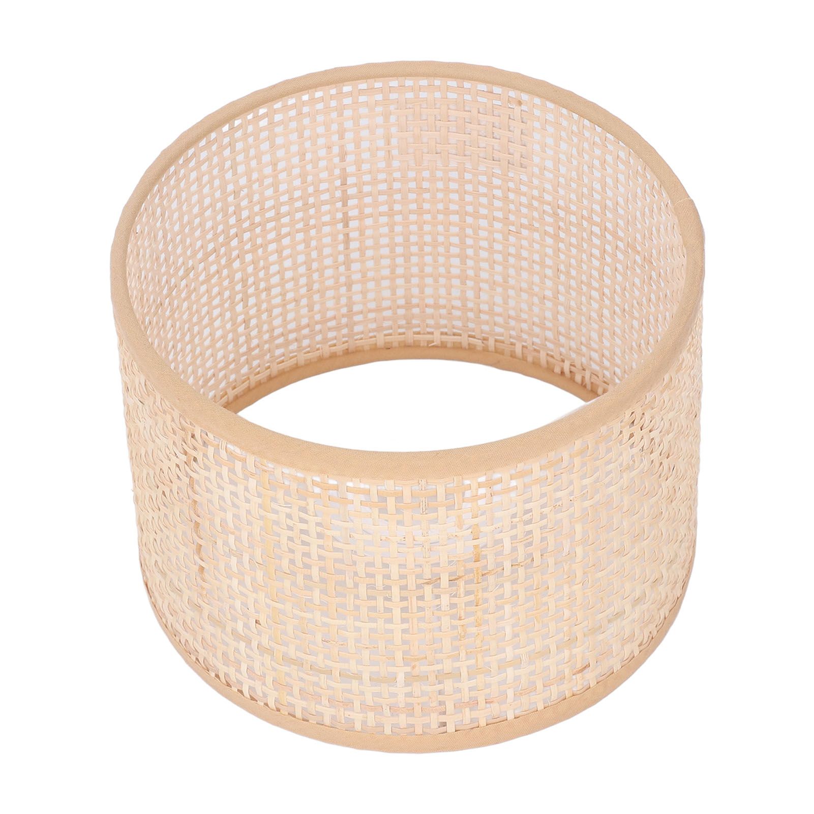 Rattan Lamp Shade Replacement Woven Basket Chandelier Vintage Hanging Table Floor Light Cover E27 E14 - Image 3