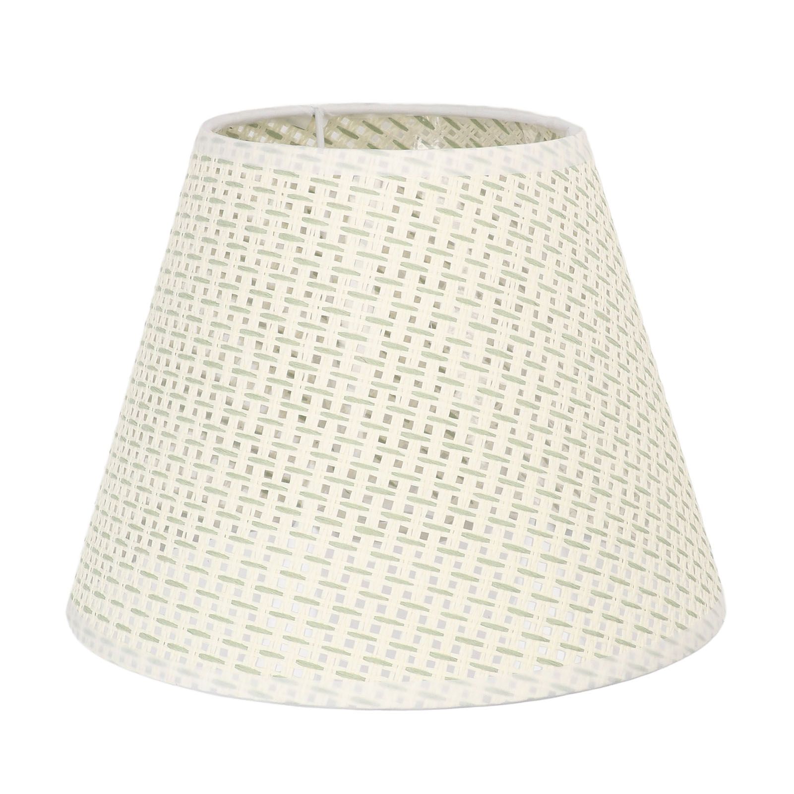 PE Woven Table Lamp Shade Beige Wear Resistant Woven Lamp Cover for E27 E14 Caliber Lampholder - Image 1
