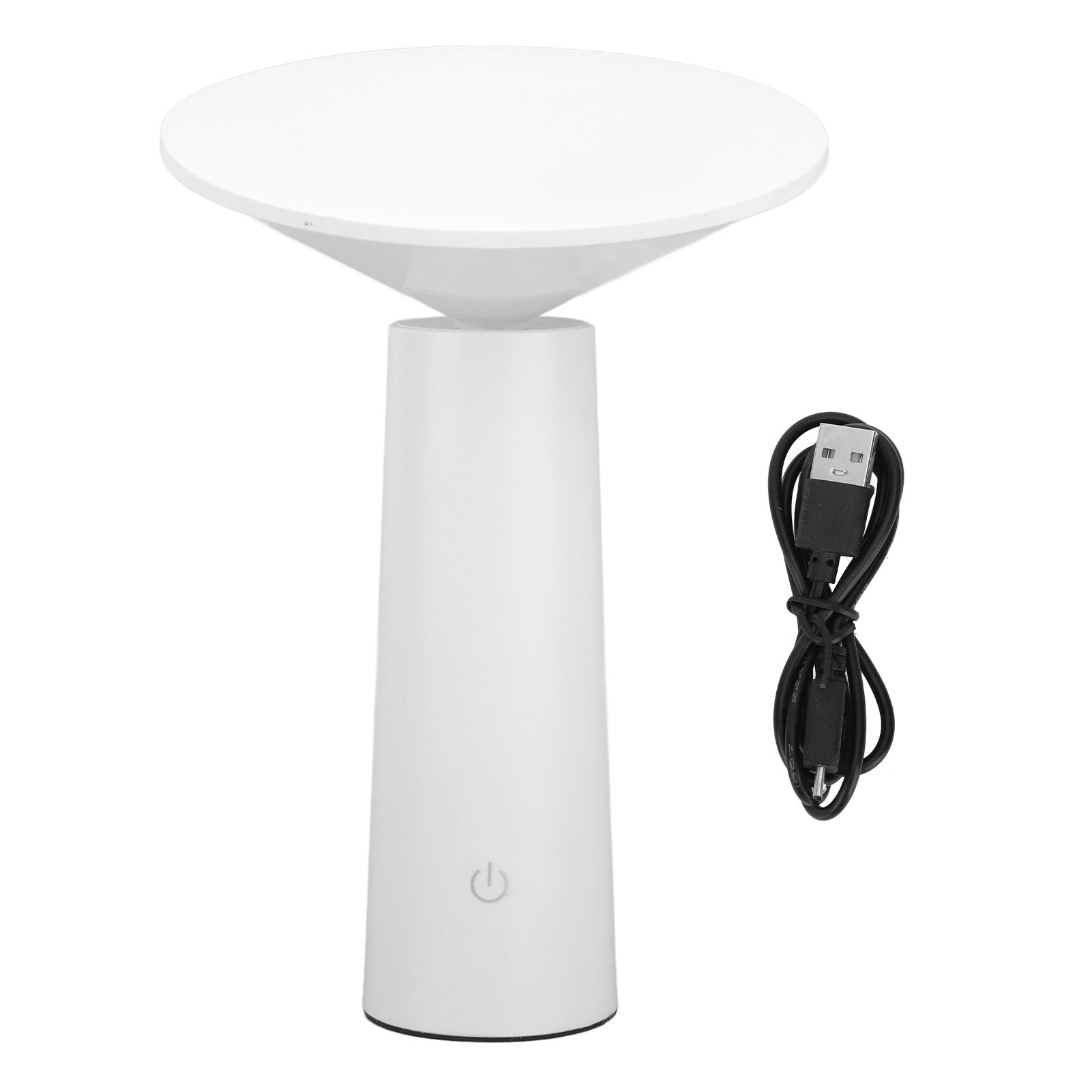 LED Table Lamp Rechargeable Touch Control Desk Light Adjustable Eye Protection Lamp with Battery White - Image 1