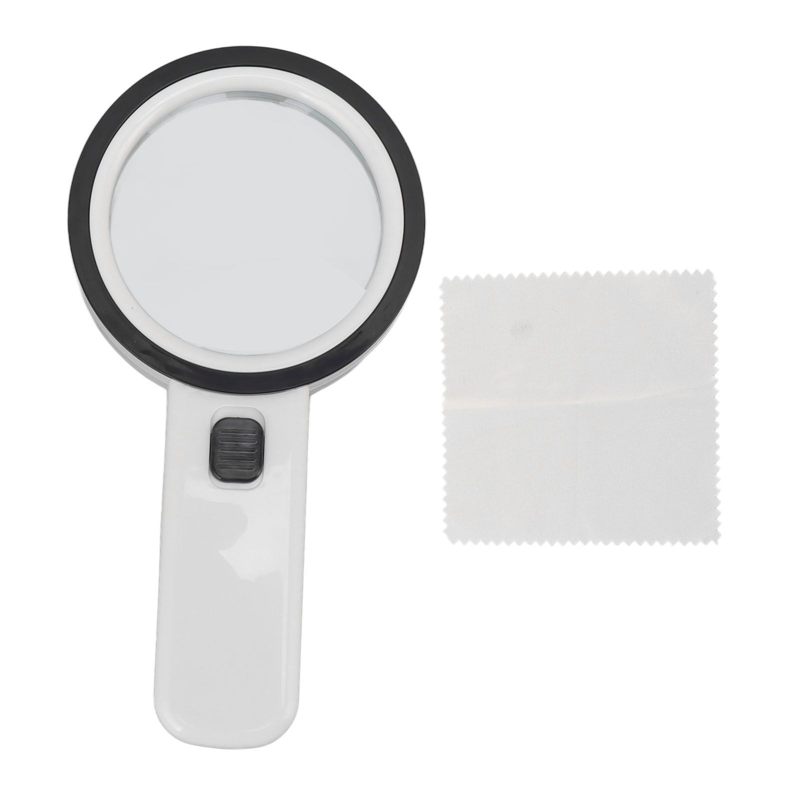30X Handheld Large Magnifying Glass UV Banknote Inspection Magnifying Glass 12 LED Illuminated Lighted Magnifier For Reading Antique Jewelry Appreciation - Image 1
