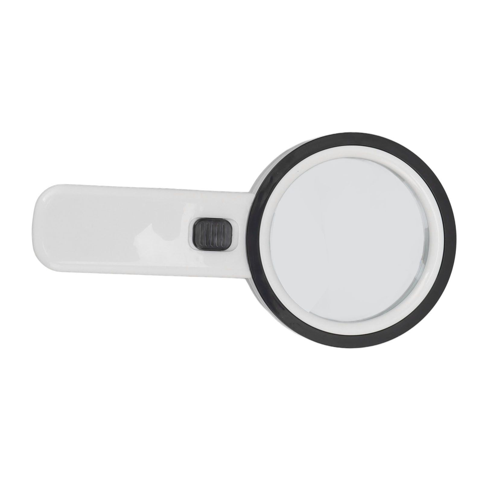 30X Handheld Large Magnifying Glass UV Banknote Inspection Magnifying Glass 12 LED Illuminated Lighted Magnifier For Reading Antique Jewelry Appreciation - Image 8