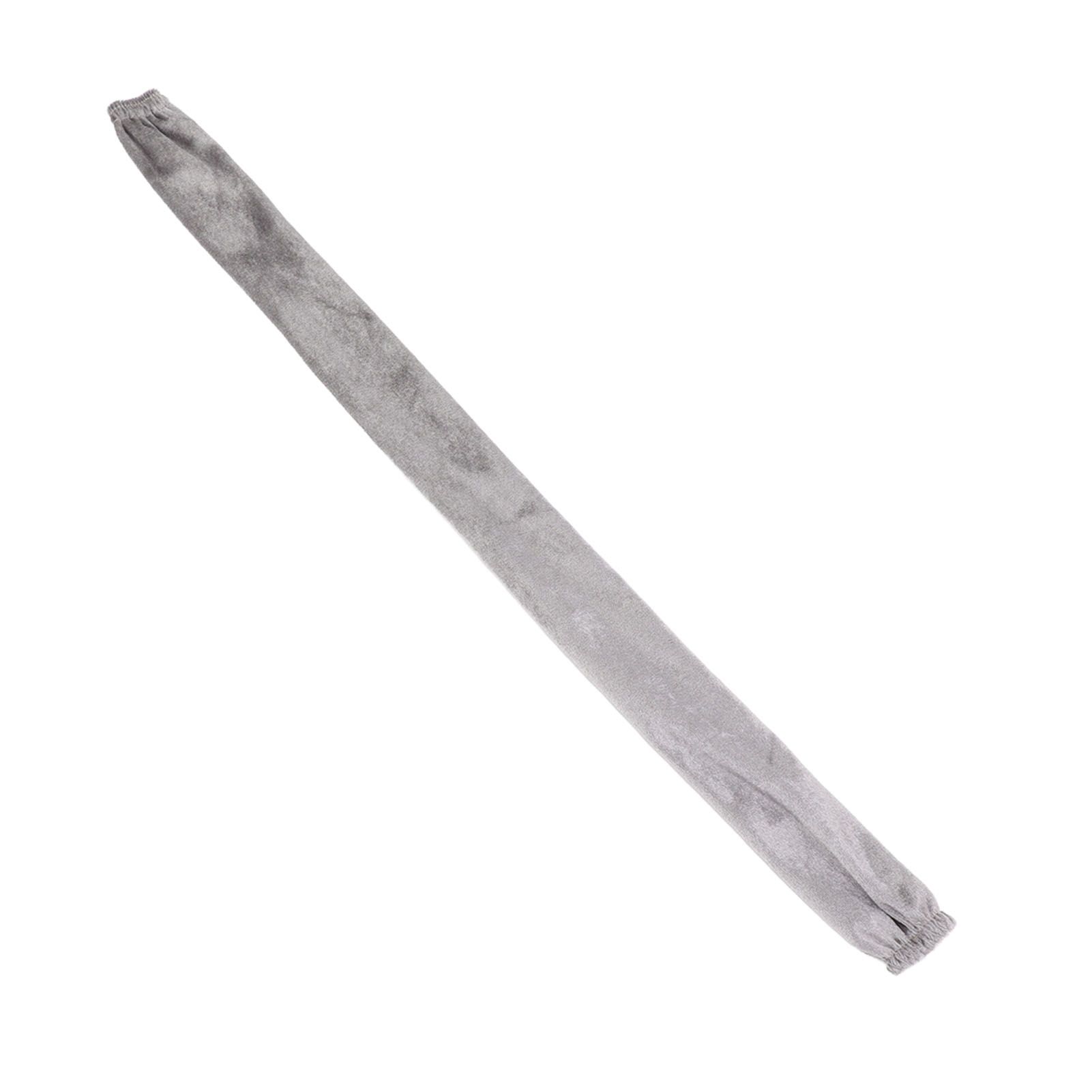 Chain Cover Dustproof Wire Flannelette Cloth 60cm Length 5cm Width with Zipper for Protection Grey - Image 2