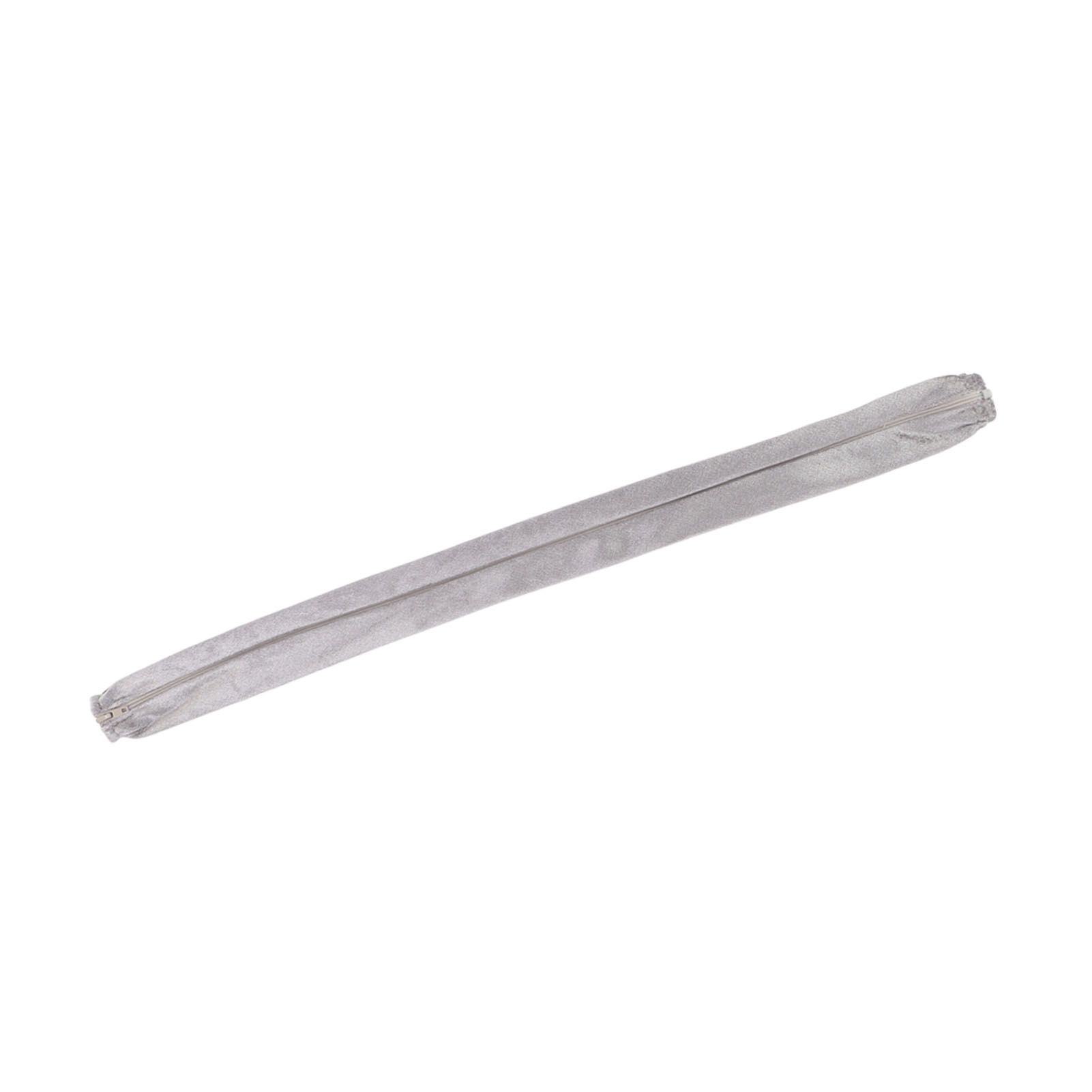 Chain Cover Dustproof Wire Flannelette Cloth 60cm Length 5cm Width with Zipper for Protection Grey - Image 8