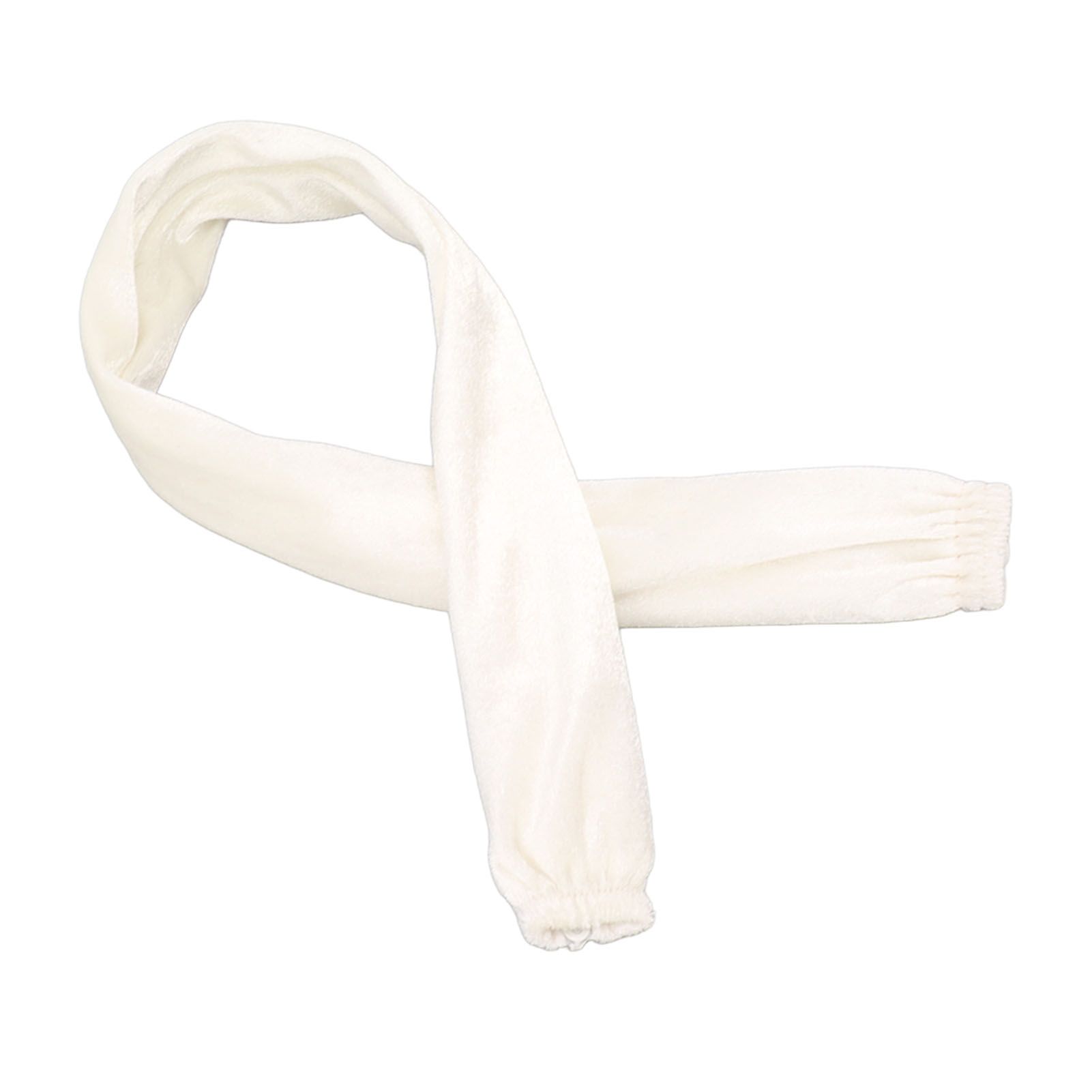 Chain Cover Dustproof Wire Flannelette Cloth 60cm Length 5cm Width with Zipper for Protection White - Image 5
