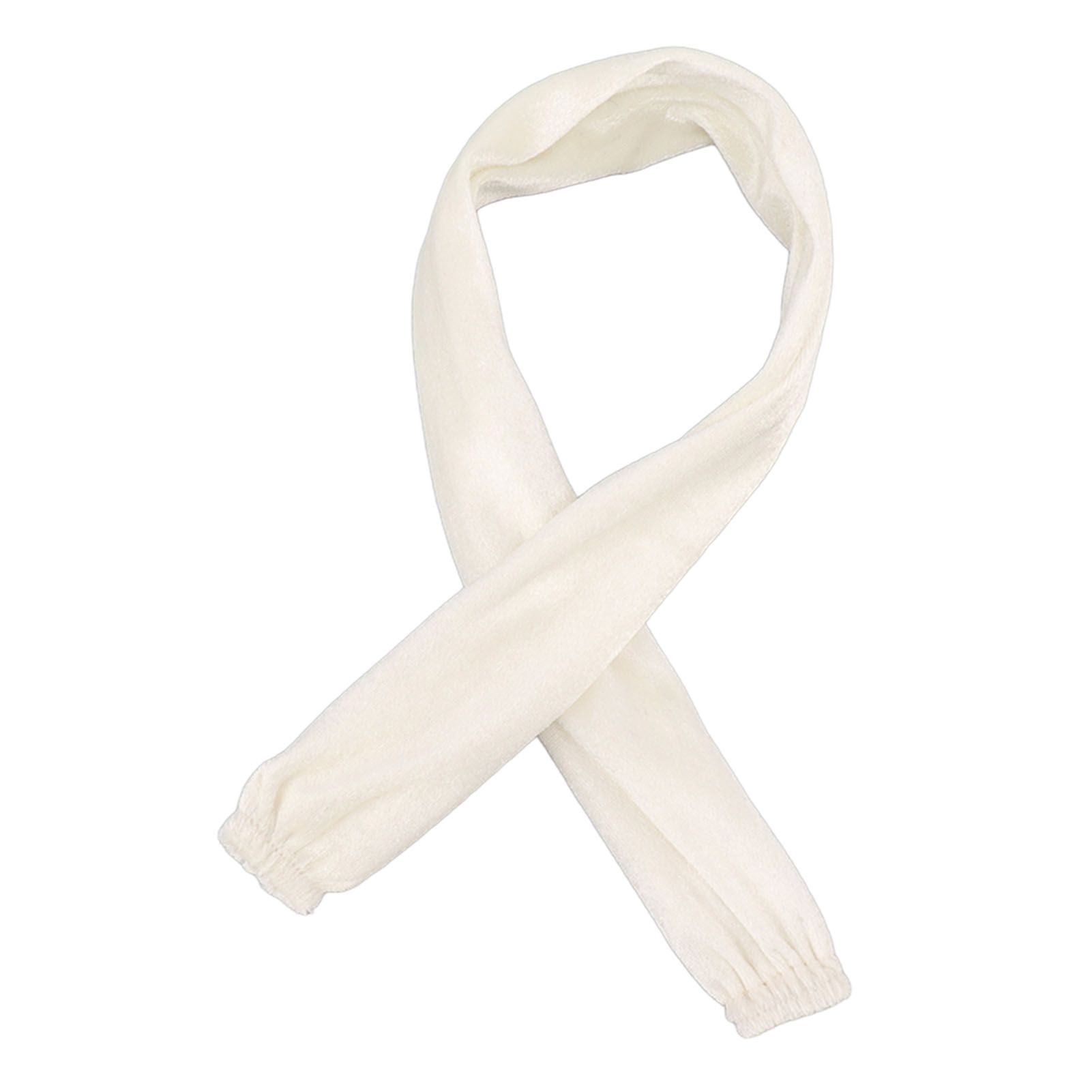 Chain Cover Dustproof Wire Flannelette Cloth 60cm Length 5cm Width with Zipper for Protection White - Image 6