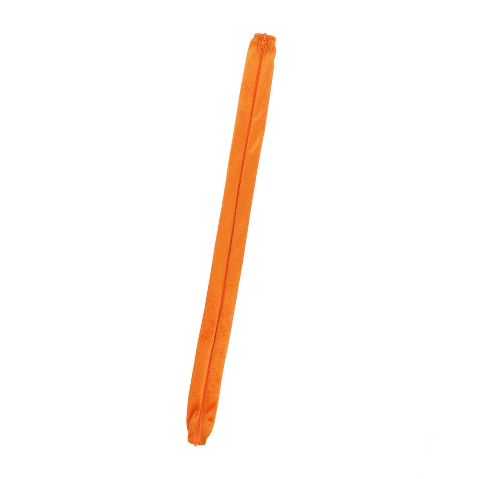 Chain Cover Dustproof Wire Flannelette Cloth 60cm Length 5cm Width with Zipper for Protection Orange - Image 2