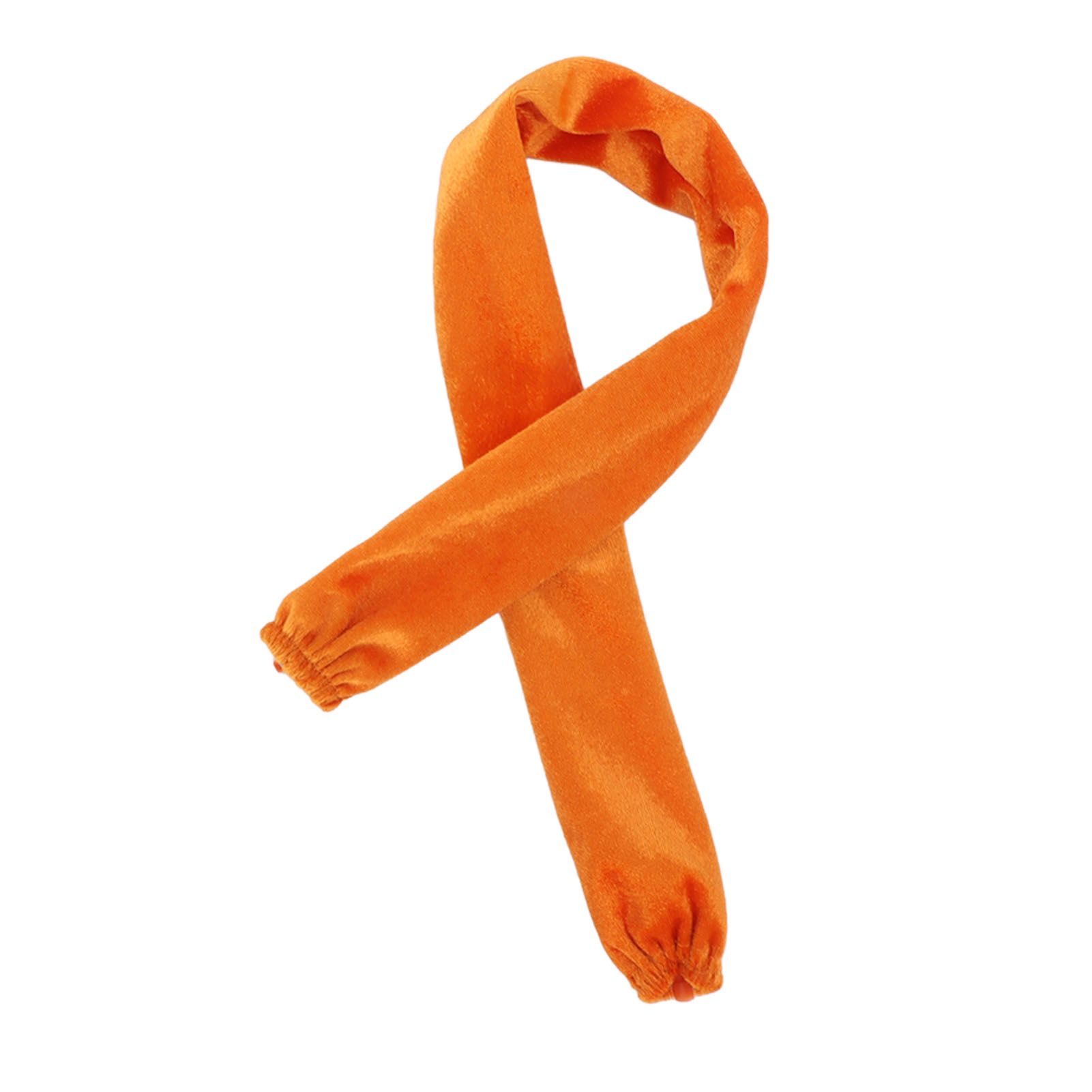 Chain Cover Dustproof Wire Flannelette Cloth 60cm Length 5cm Width with Zipper for Protection Orange - Image 6