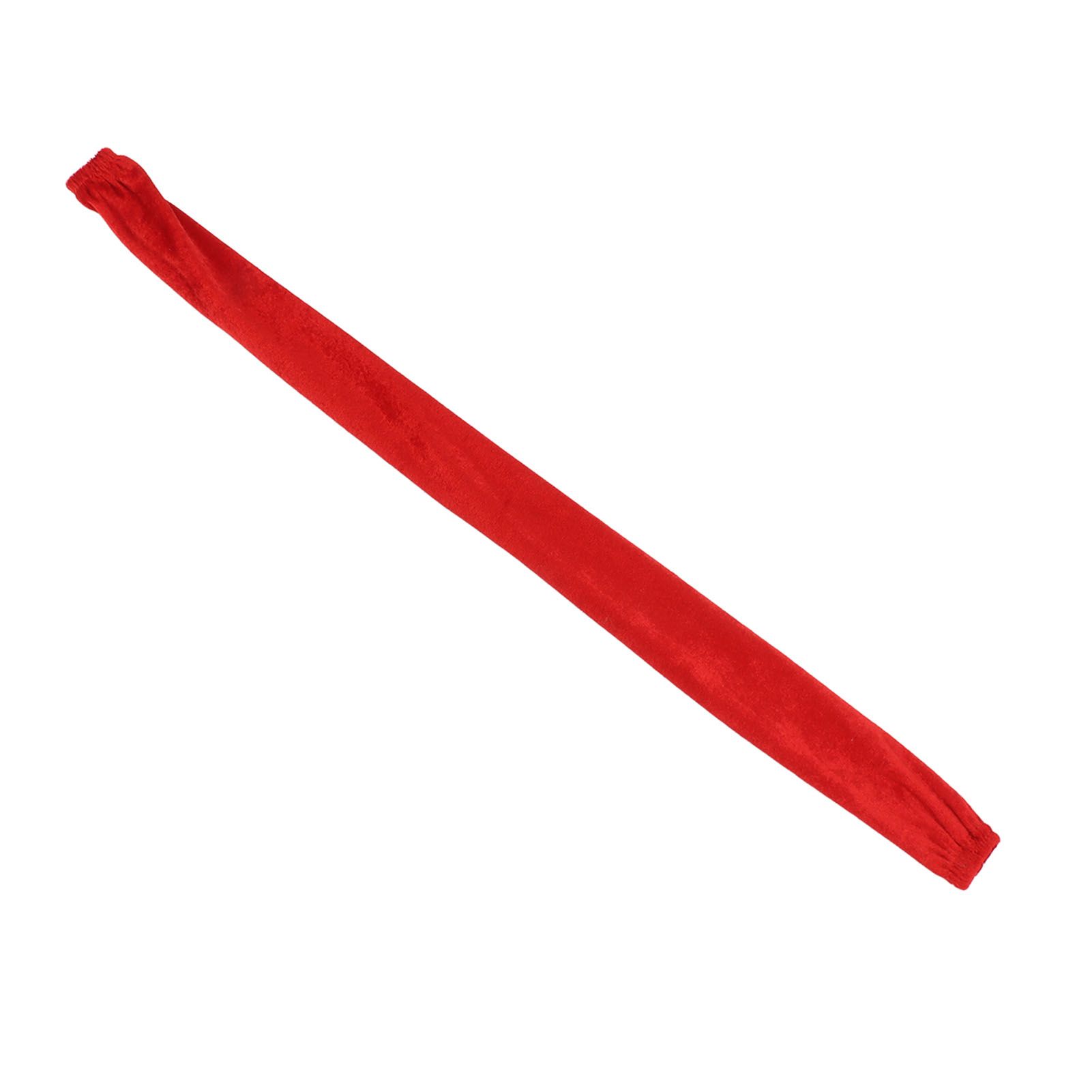 Chain Cover Dustproof Wire Flannelette Cloth 60cm Length 5cm Width with Zipper for Protection Red - Image 3