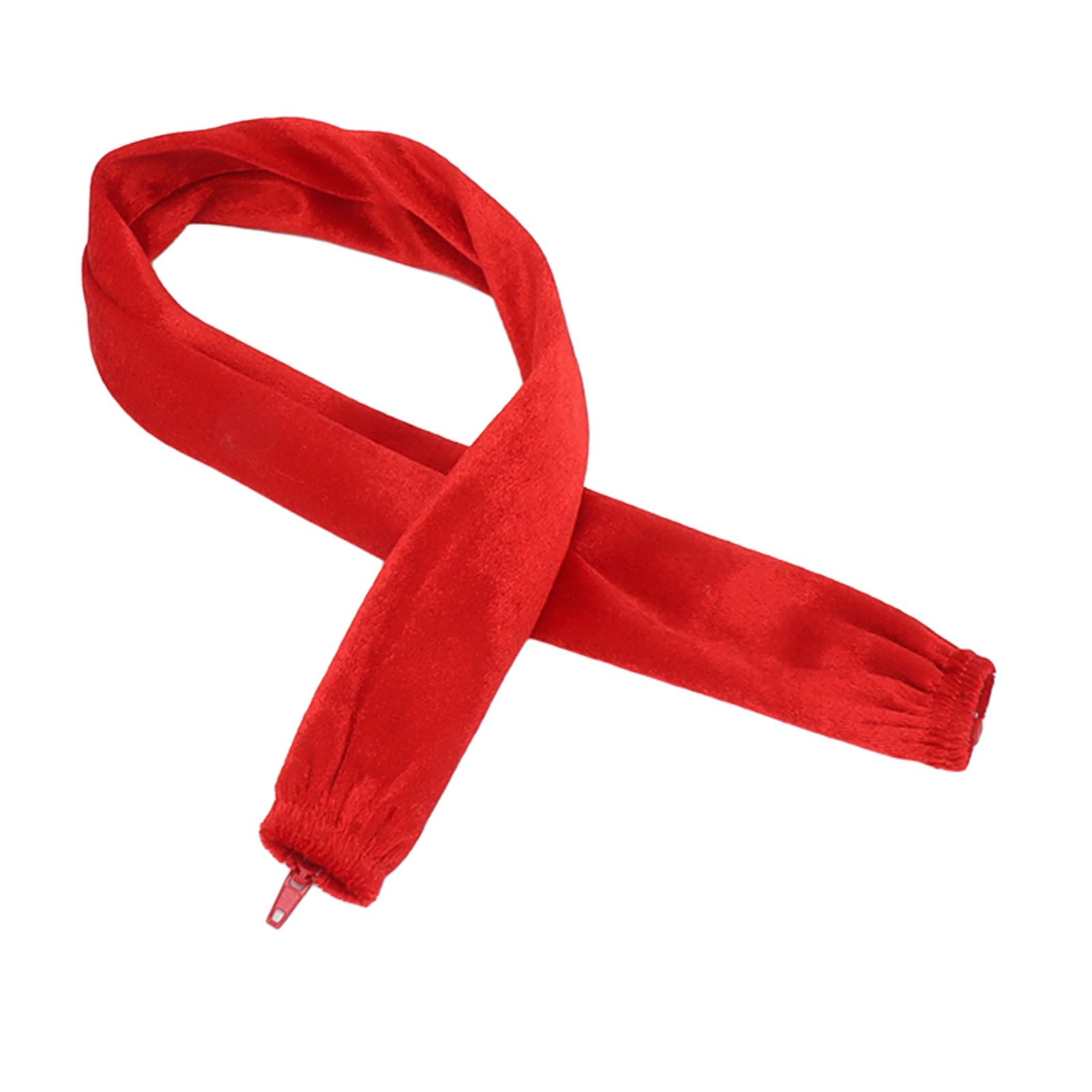 Chain Cover Dustproof Wire Flannelette Cloth 60cm Length 5cm Width with Zipper for Protection Red - Image 5