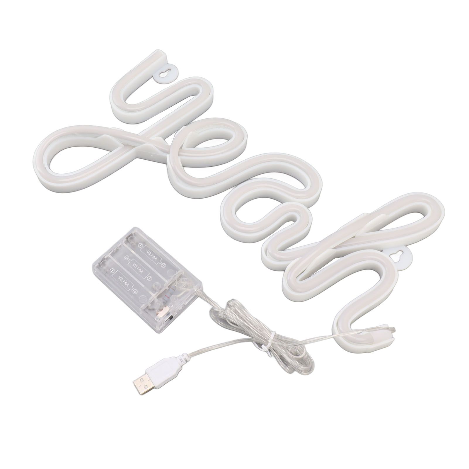 LED Neon Sign Yeah Shape Wall Decor Neon Night Light Uniform Soft Lighting LED Sign Warm White - Image 2