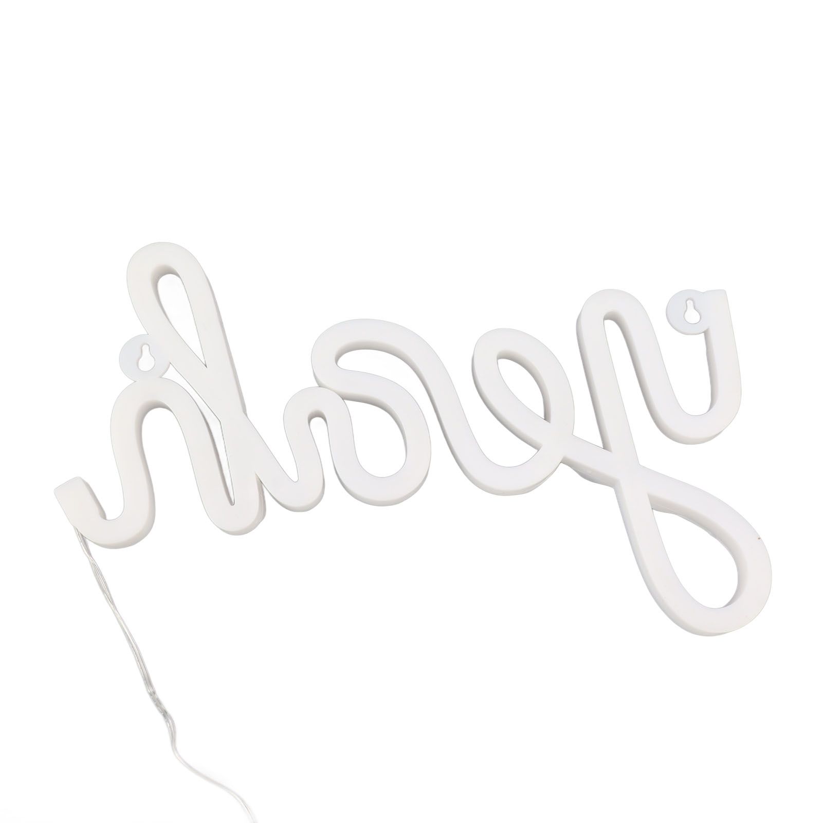 LED Neon Sign Yeah Shape Wall Decor Neon Night Light Uniform Soft Lighting LED Sign Warm White - Image 4