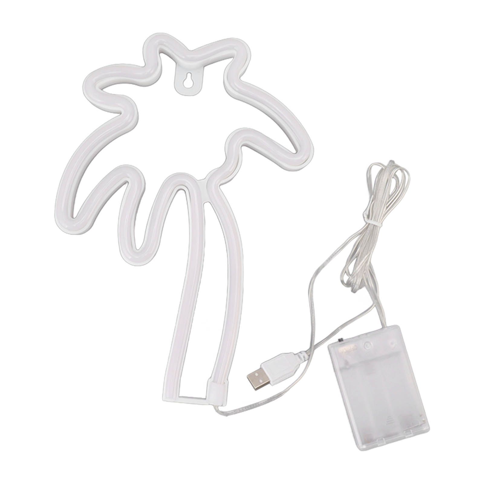 LED Neon Lamp Coconut Tree Wall Decorative Lamp USB Powered Night Light for Bedroom Toggle Switch - Image 1