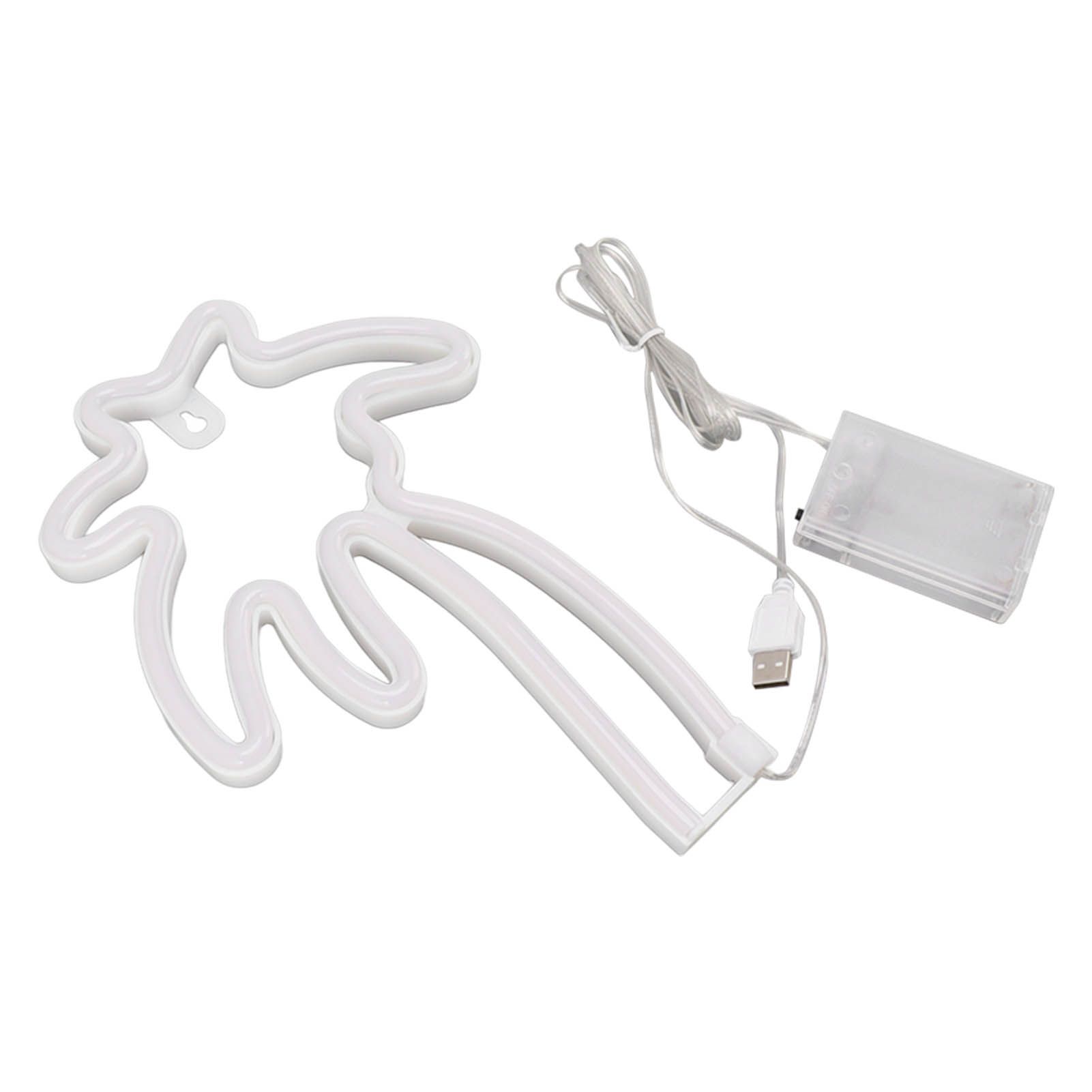 LED Neon Lamp Coconut Tree Wall Decorative Lamp USB Powered Night Light for Bedroom Toggle Switch - Image 3
