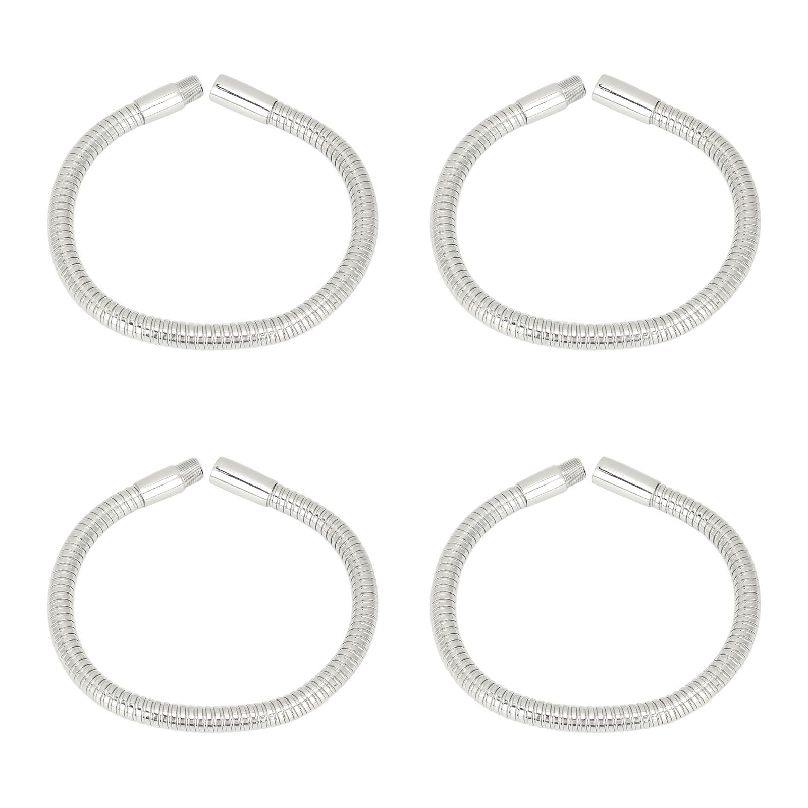 4 Pcs LED Gooseneck Lamp Hose Table Lamp Lights Accessories LED Hose Metal Pipe Chrome 35cm - Image 4