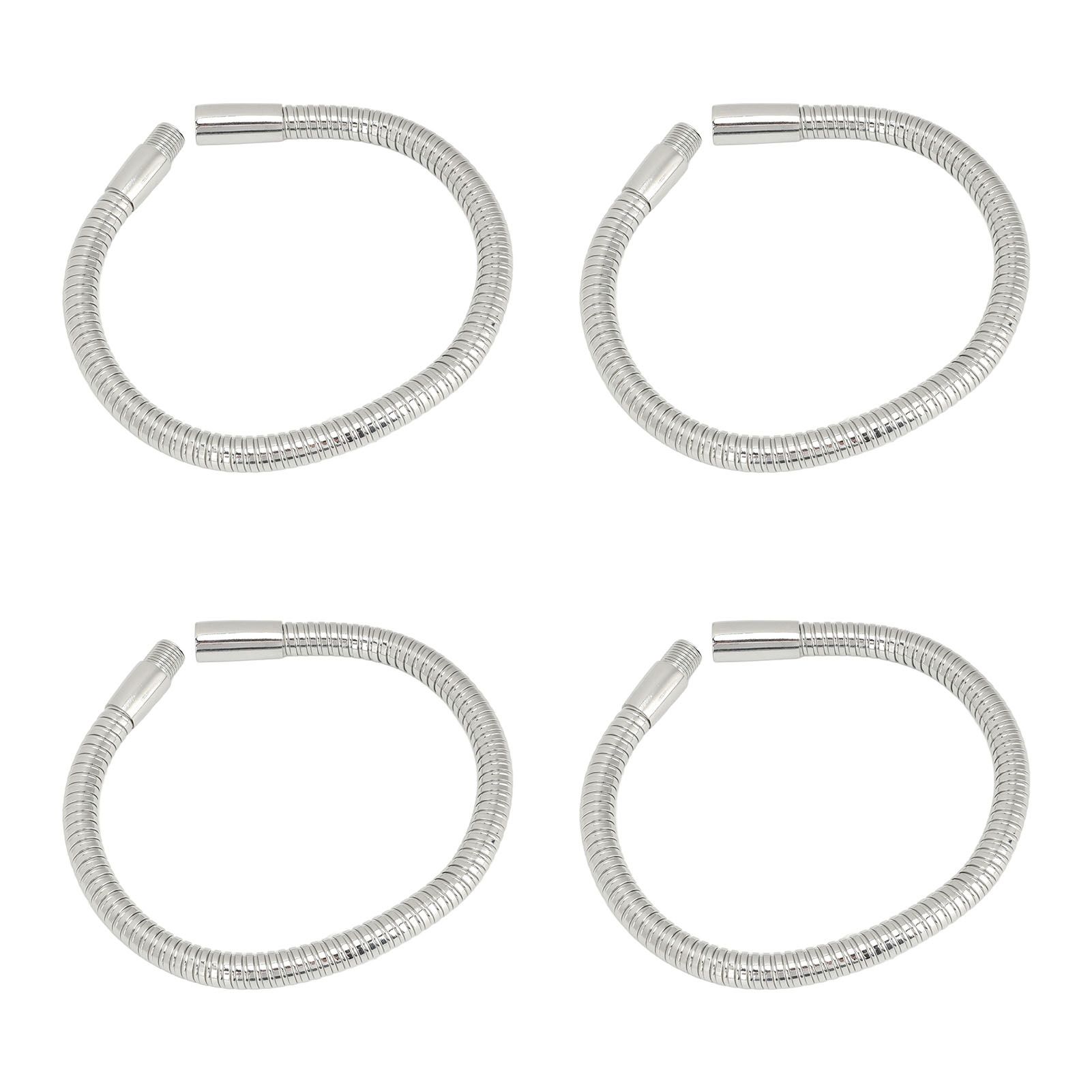 4 Pcs LED Gooseneck Lamp Hose Table Lamp Lights Accessories LED Hose Metal Pipe Chrome 35cm - Image 5