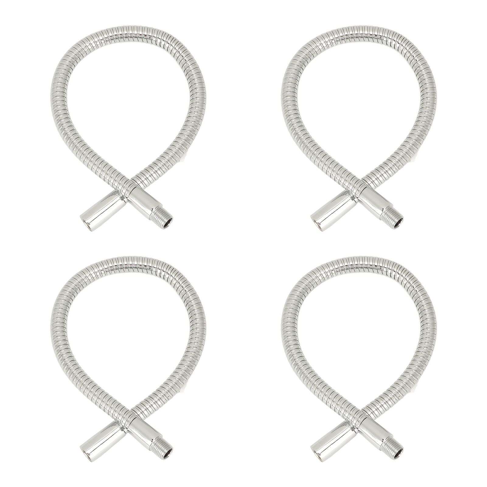 4 Pcs LED Gooseneck Lamp Hose Table Lamp Lights Accessories LED Hose Metal Pipe Chrome 35cm - Image 6
