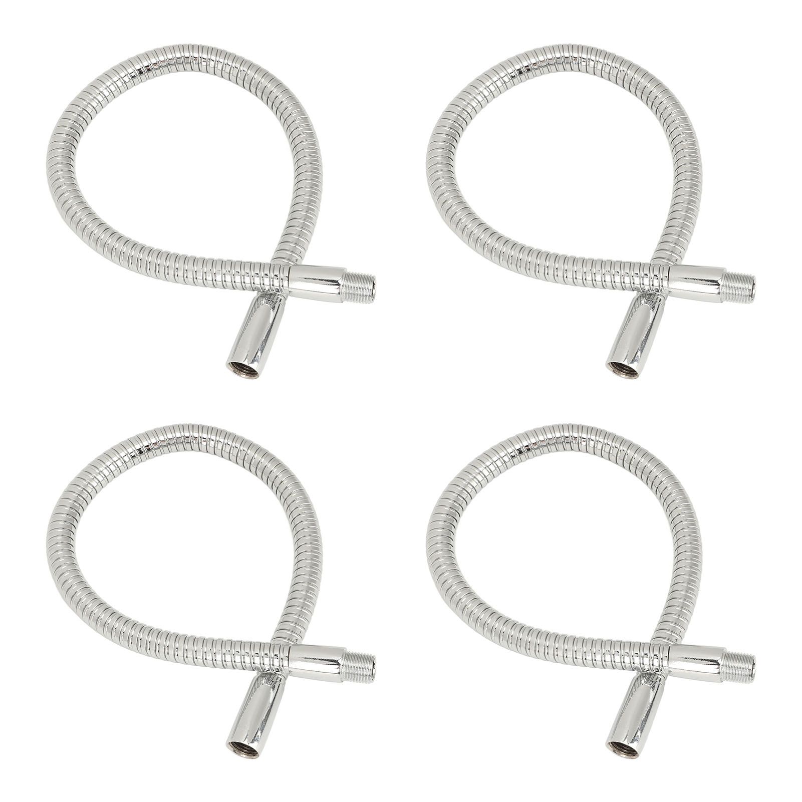 4 Pcs LED Gooseneck Lamp Hose Table Lamp Lights Accessories LED Hose Metal Pipe Chrome 35cm - Image 7