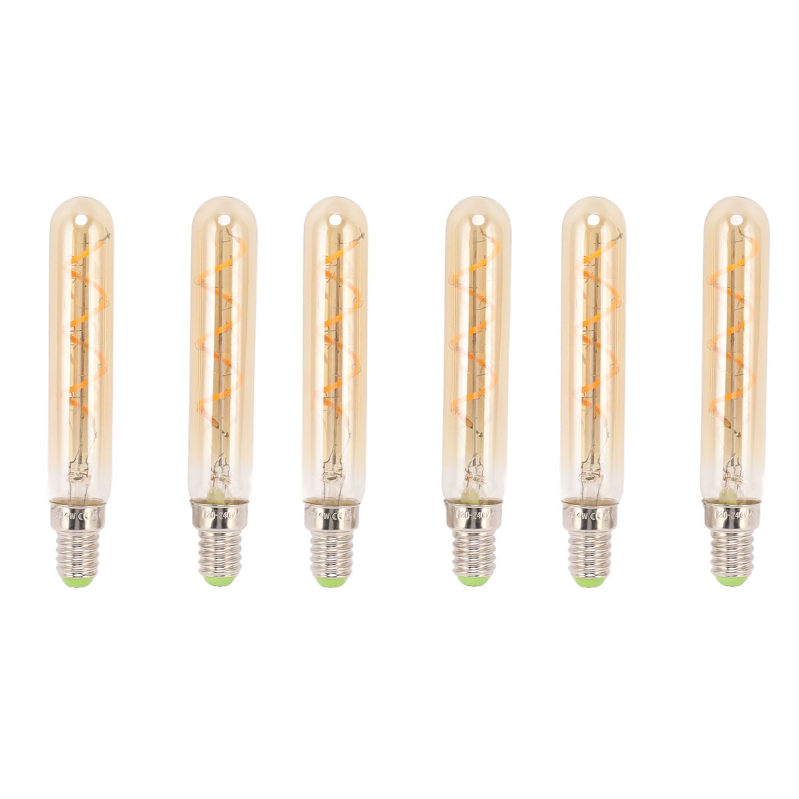2 PCS E14 LED Light Bulb 3w Golden Tubular Bulb for Pendant Wall Scones Tube Light Bulbs Desk Lamp 220‑240v - Image 1