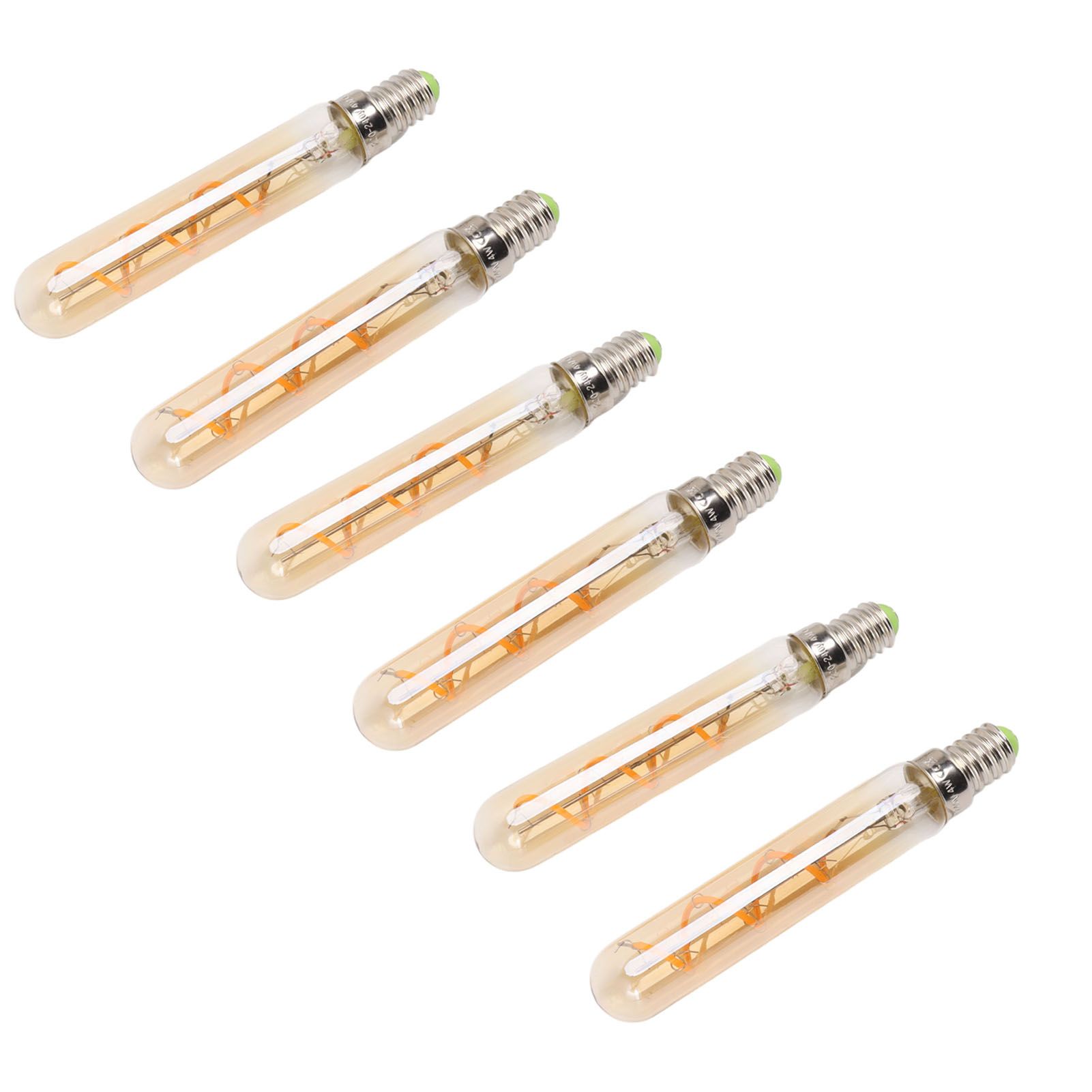 2 PCS E14 LED Light Bulb 3w Golden Tubular Bulb for Pendant Wall Scones Tube Light Bulbs Desk Lamp 220‑240v - Image 2