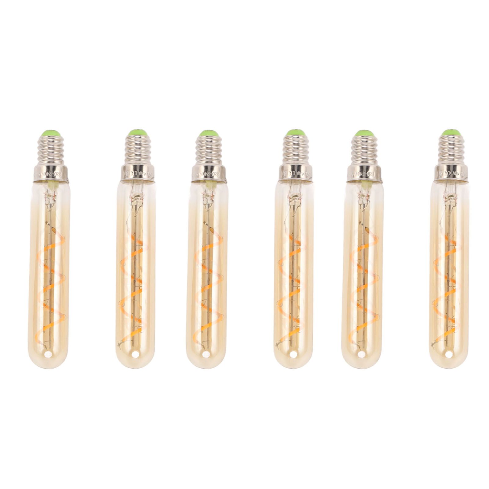 2 PCS E14 LED Light Bulb 3w Golden Tubular Bulb for Pendant Wall Scones Tube Light Bulbs Desk Lamp 220‑240v - Image 6