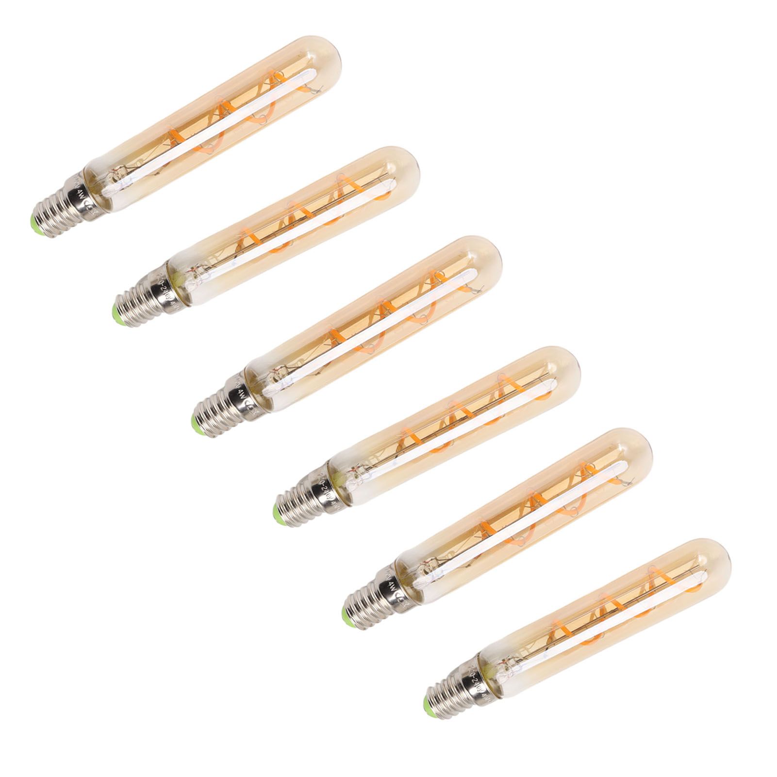 2 PCS E14 LED Light Bulb 3w Golden Tubular Bulb for Pendant Wall Scones Tube Light Bulbs Desk Lamp 220‑240v - Image 7