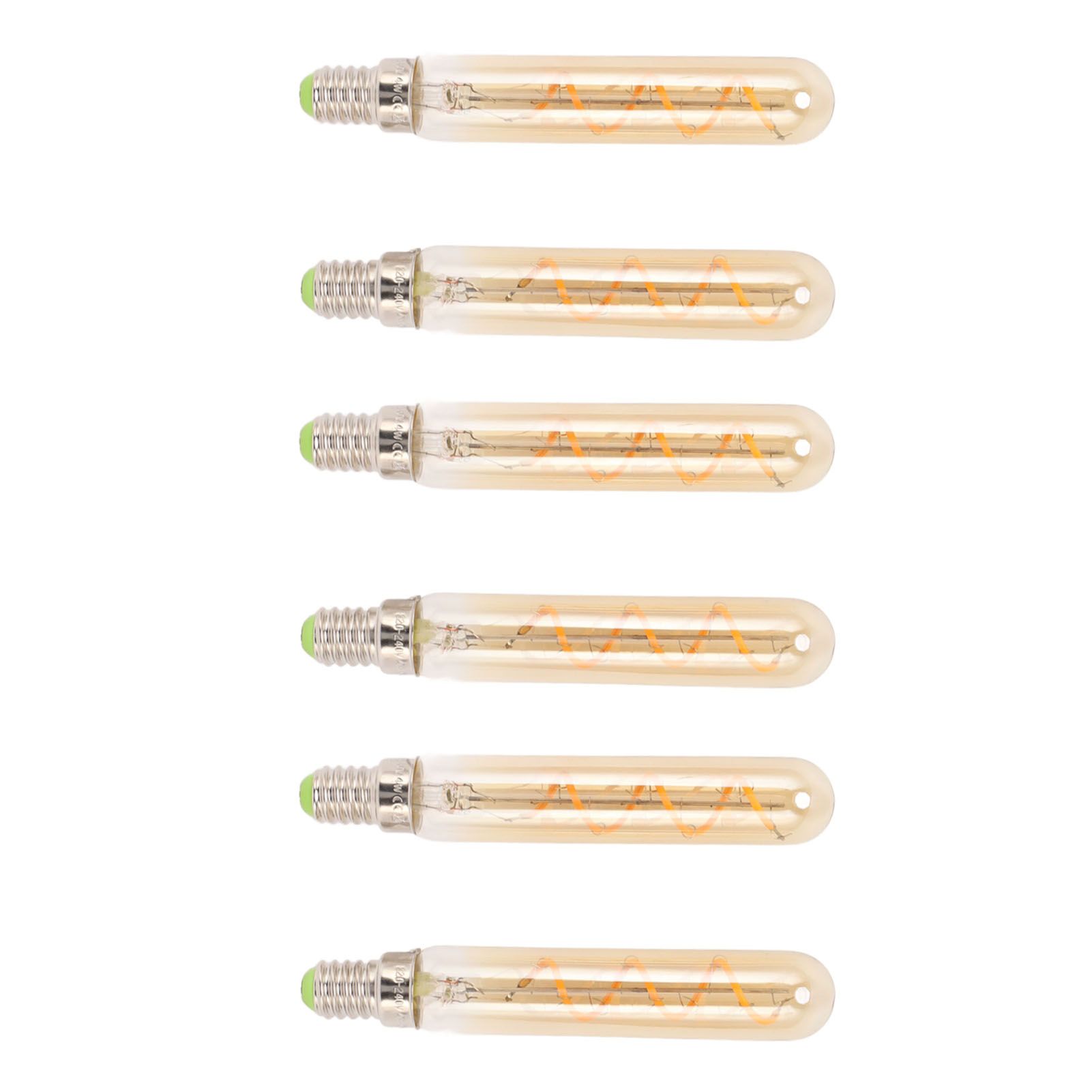 2 PCS E14 LED Light Bulb 3w Golden Tubular Bulb for Pendant Wall Scones Tube Light Bulbs Desk Lamp 220‑240v - Image 8