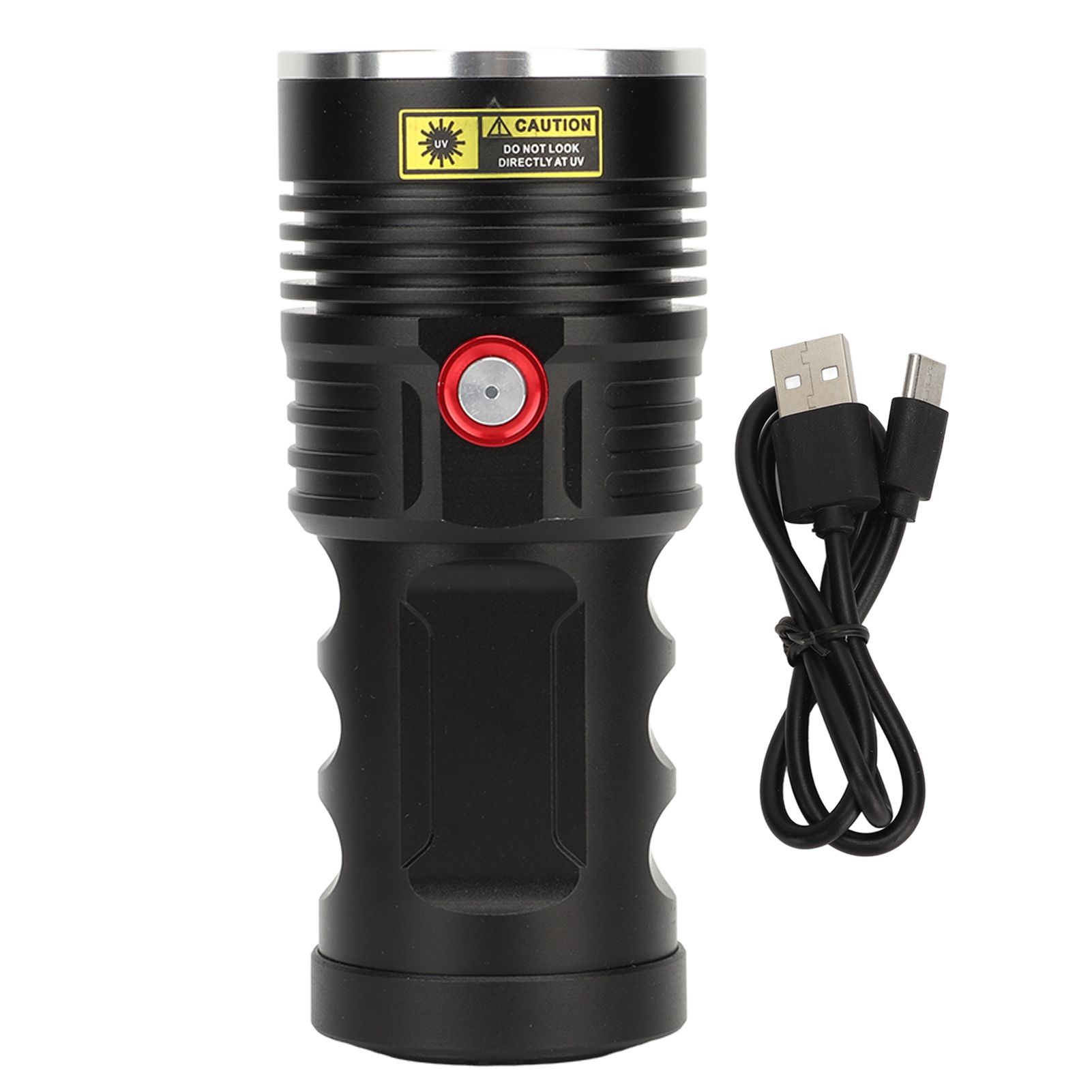 Black Light Flashlight Super Bright IPX45 Waterproof USB Rechargeable 365nm UV Flashlight for Cat Moss Money Detection - Image 1