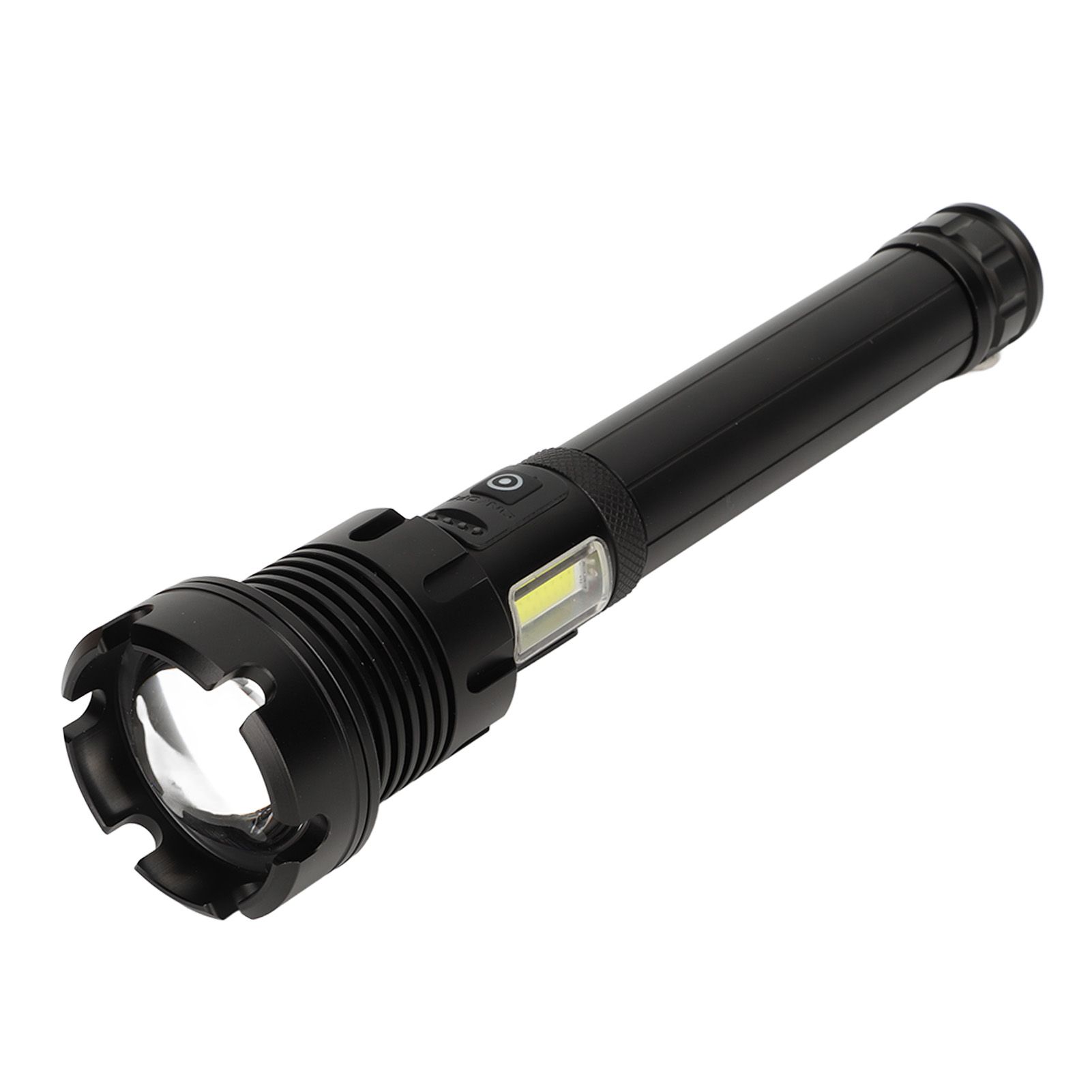 LED Flashlight with COB USB Charging Zoomable Telescopic Flashlight Red White Portable Light - Image 5