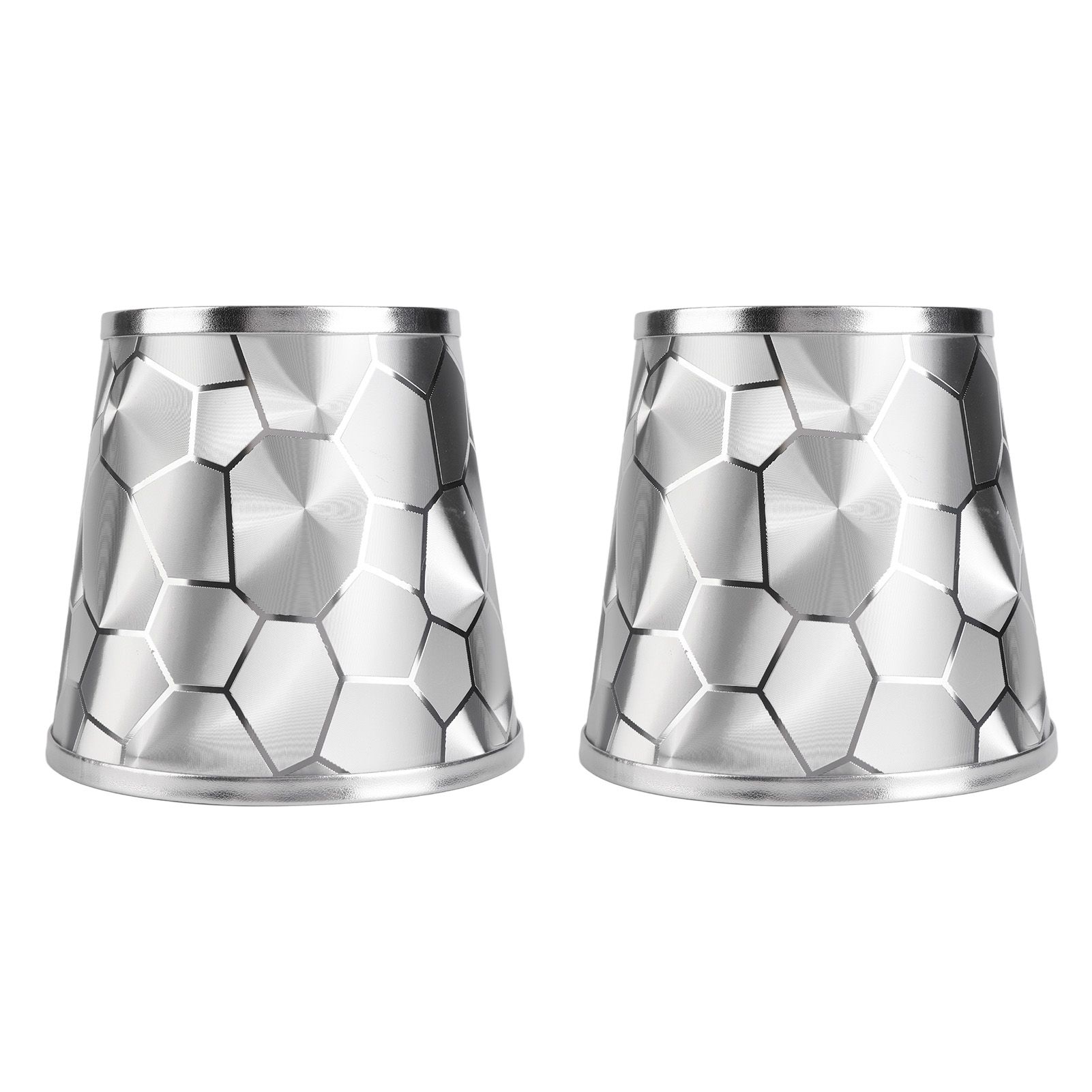 2Pcs Dustproo E14 Bulb Lamp Holder Lampshade Modern Simple Style Table Lamp Shade - Image 1