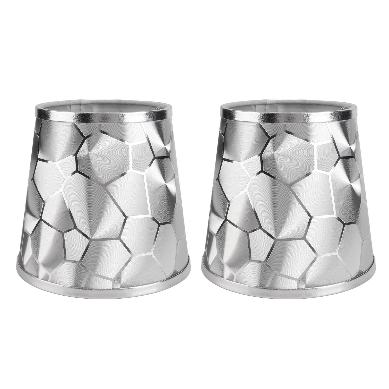 2Pcs Dustproo E14 Bulb Lamp Holder Lampshade Modern Simple Style Table Lamp Shade - Image 4