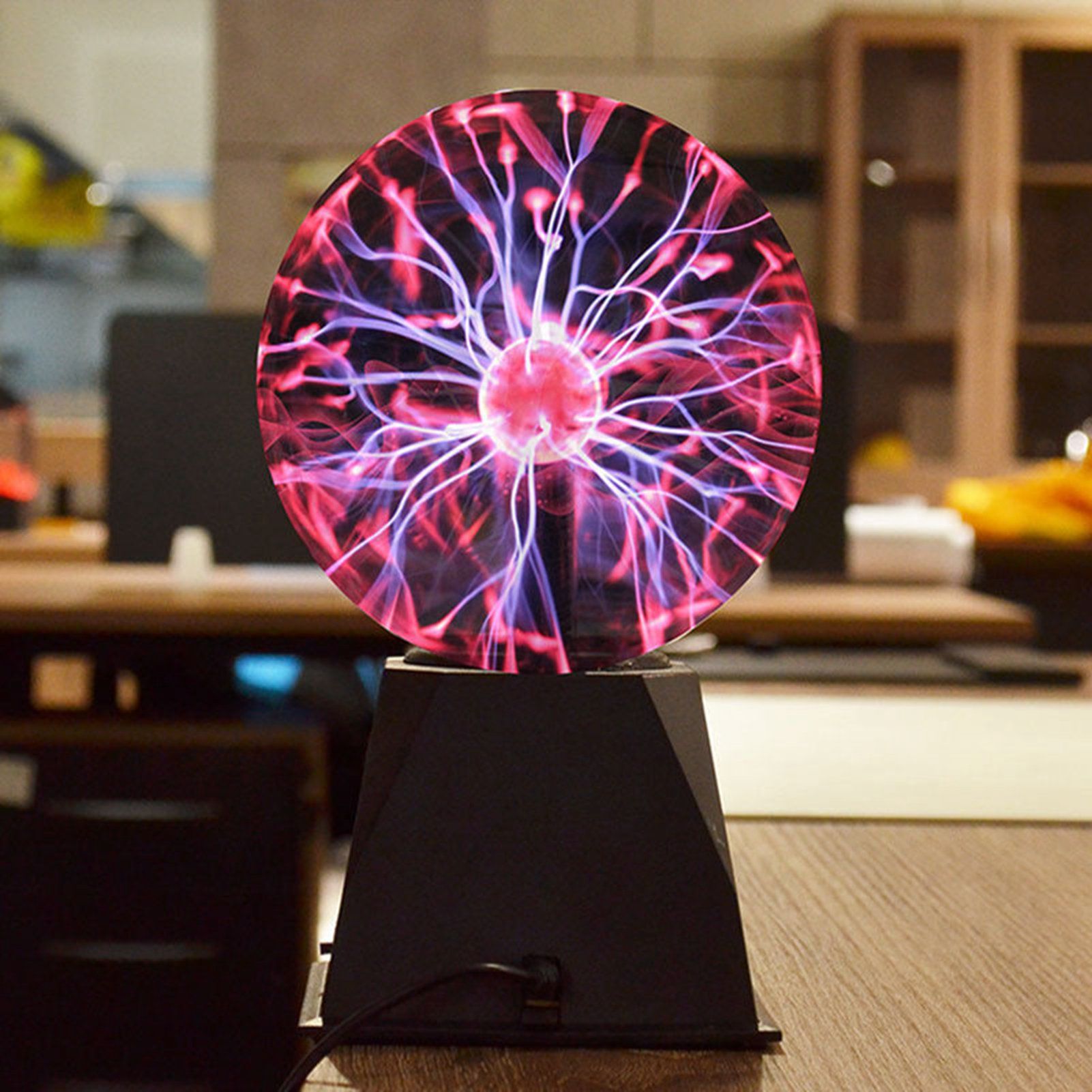 3 Inch Magic Plasma Ball Lamp Touch Sensitive Plasma Ball Light for Parties Decorations Prop Home - Image 2