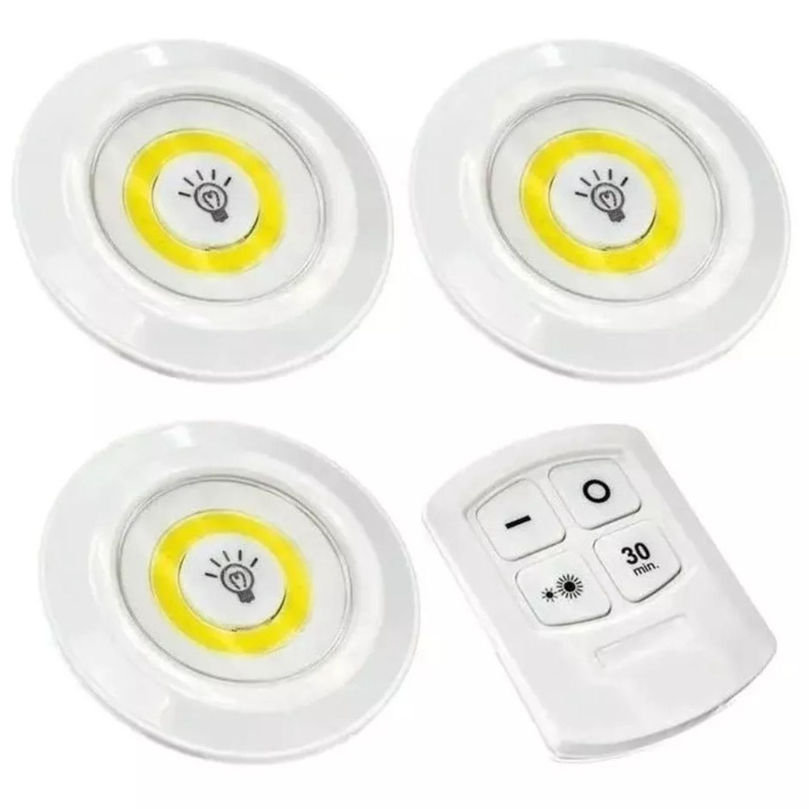 COB Smart Wireless Remote Control Night Light Decorative Kitchen Closet Staircase Aisle Bathroom Lighting Mini Touch LED Light with Remote Control - Image 1