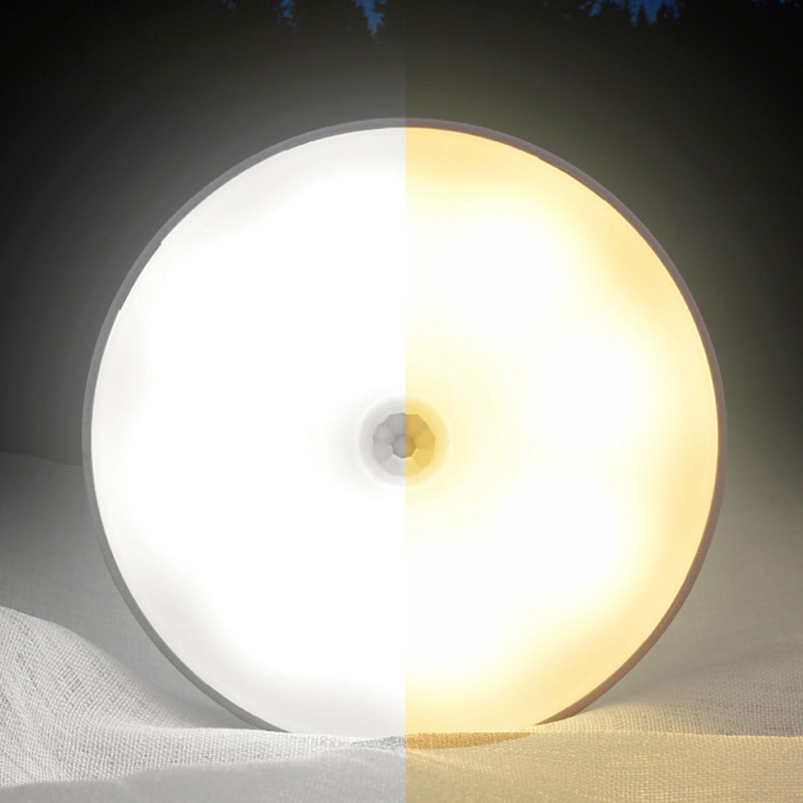 4Pcs Motion Sensor Night Light Rechargeable LED Lamp Auto On Off Warm White Lighting for Home - Image 7