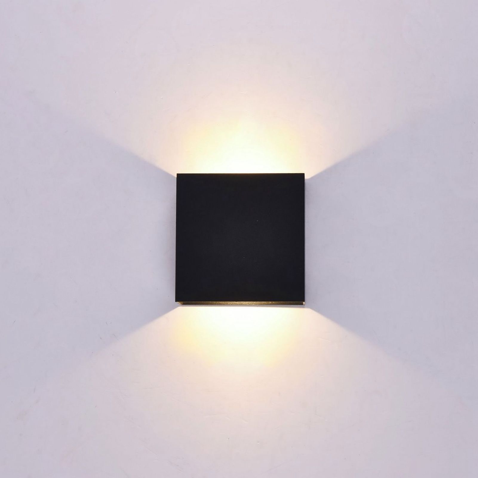 Modern LED Wall Sconce Aluminum Indoor LED Wall Mounted Lamp for Bedroom Hallway Black 10W Warm Light 3000K - Image 4