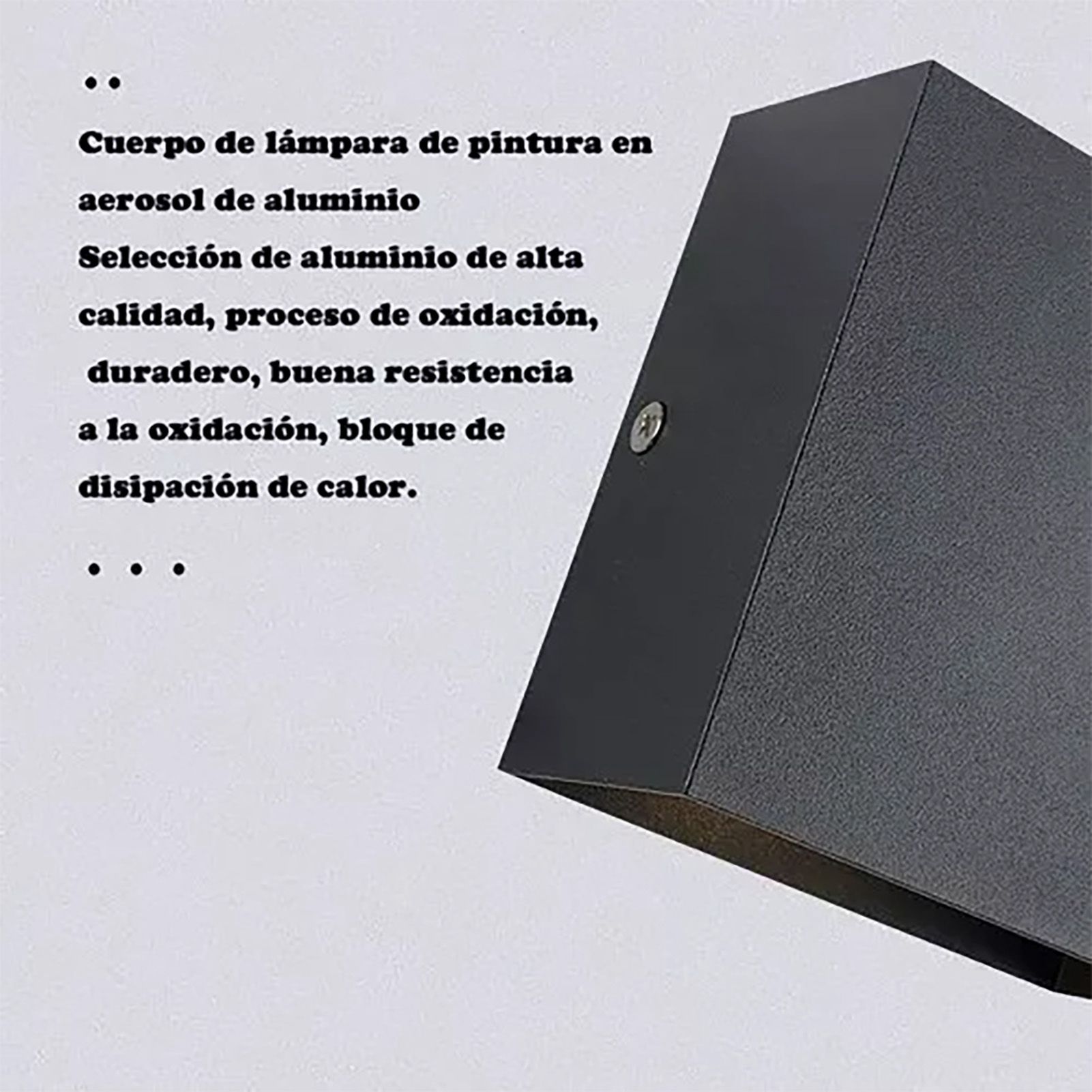 Modern LED Wall Sconce Aluminum Indoor LED Wall Mounted Lamp for Bedroom Hallway Black 10W Warm Light 3000K - Image 7