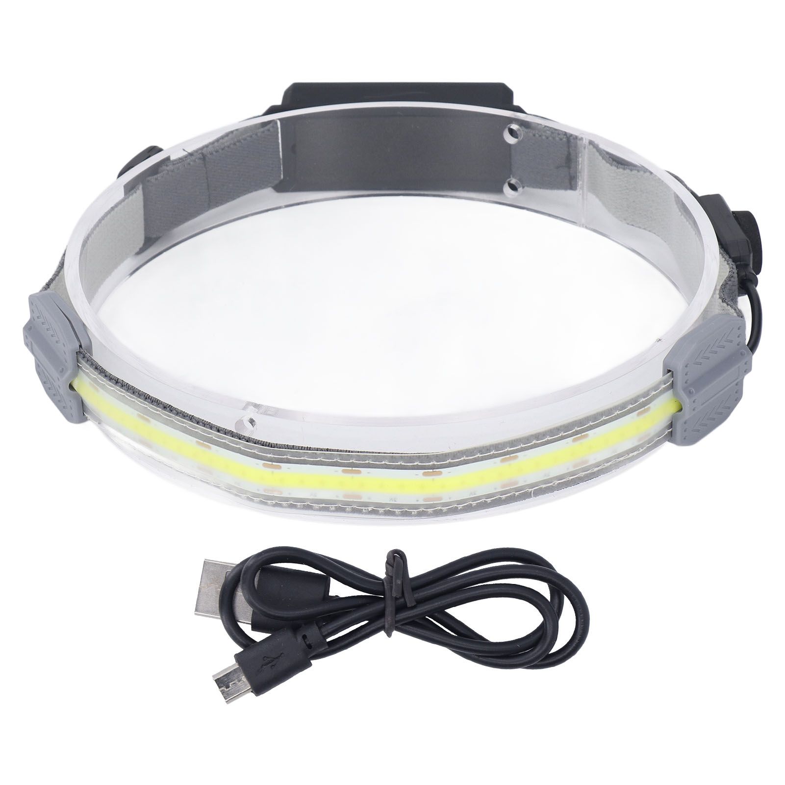 COB Headlamp Super Bright 4 Modes IPX4 Waterproof Rechargeable Head Light for Running Hiking Fishing - Image 1