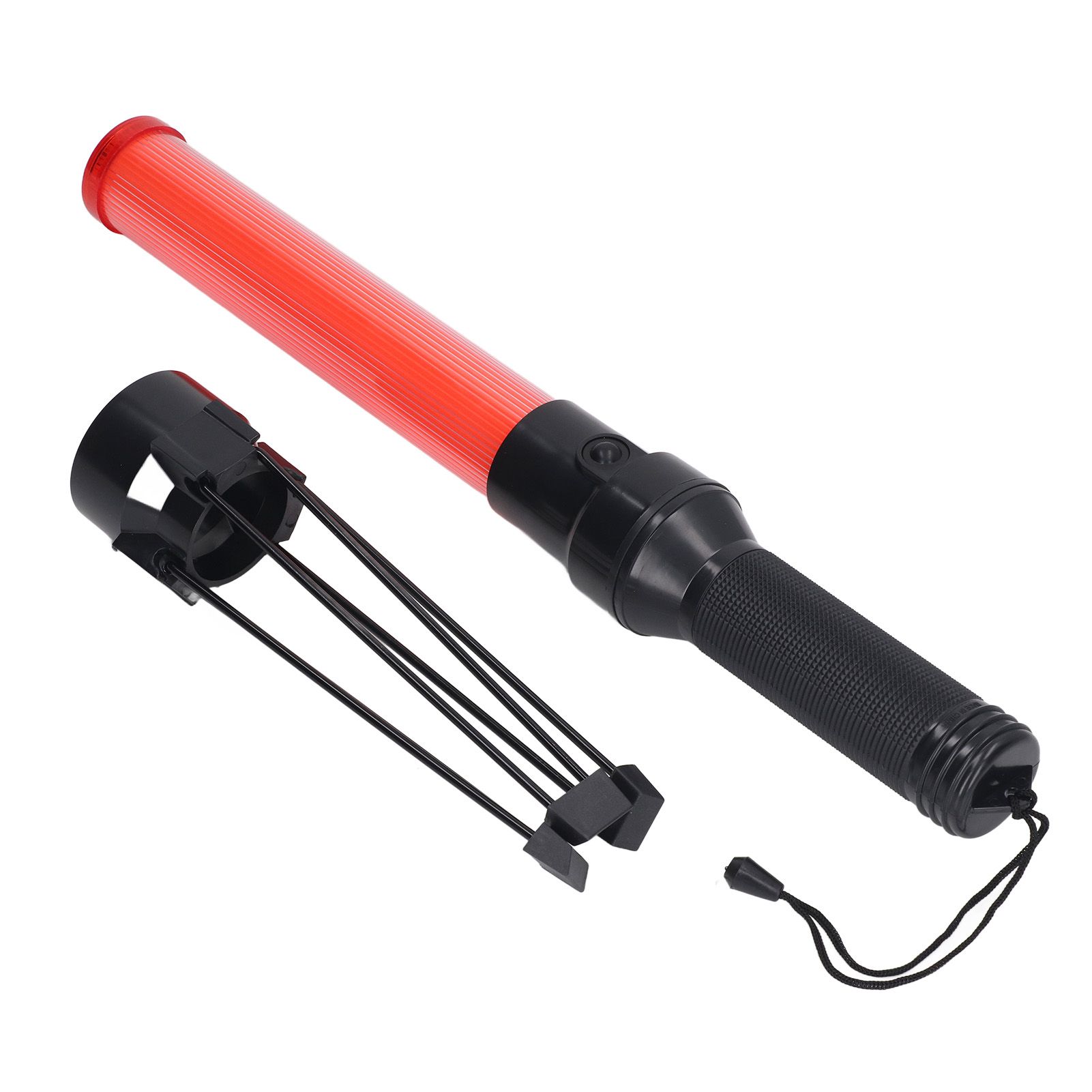 16in Traffic Baton LED Light High Visibility Durable Portable Traffic Control Wand for Parking Car Directing Red - Image 8