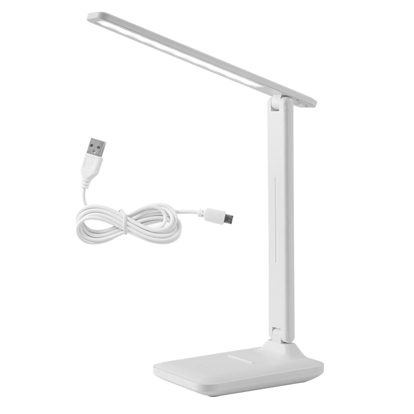 LED Reading Lamp Plastic Eye Protection USB Charging Desk Light for Bedroom Study 10W 5V/1A - Image 1
