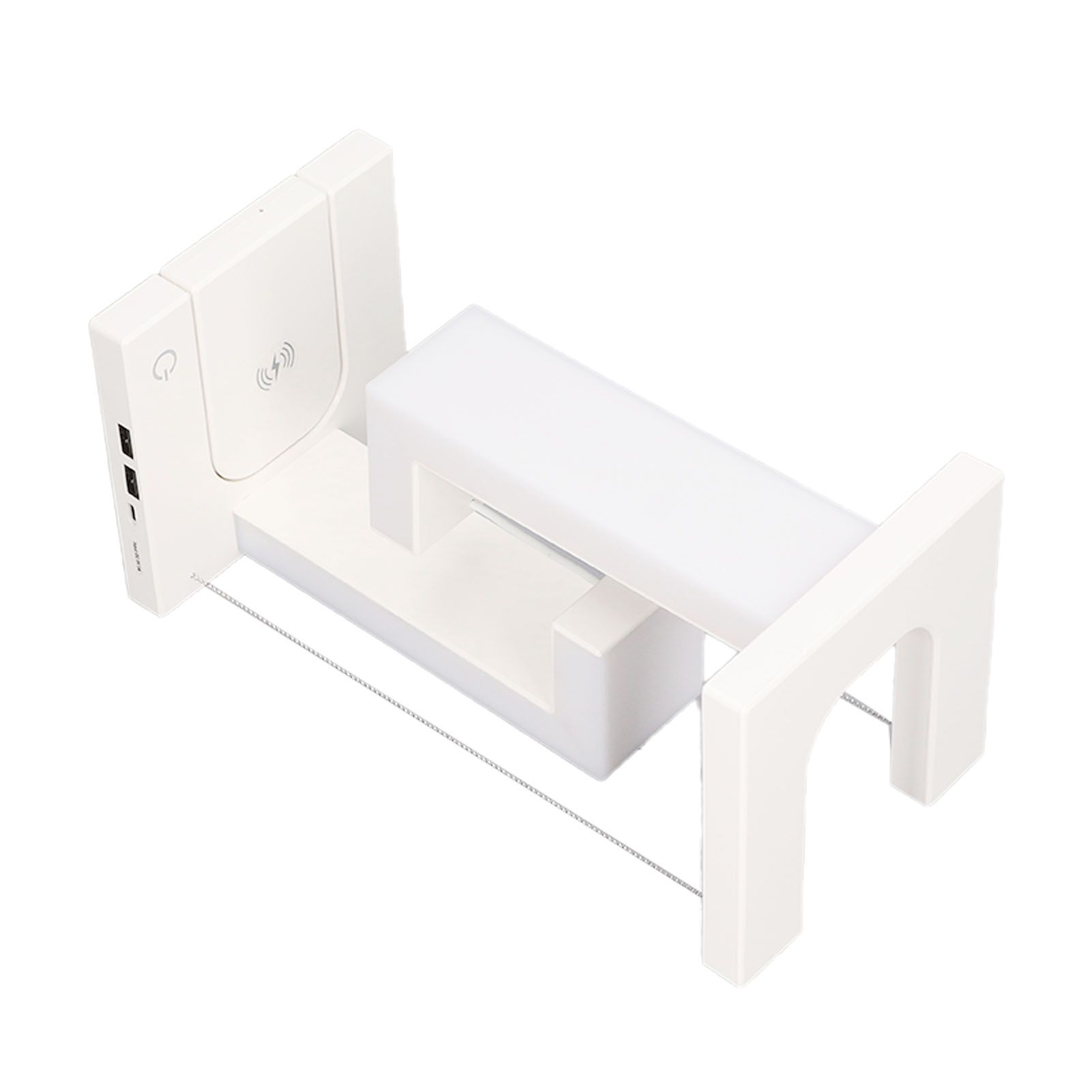 Magnetic Levitation Night Light 3 Gears Touching Switch LED Table Lamp with Phone Wireless Charging White - Image 3